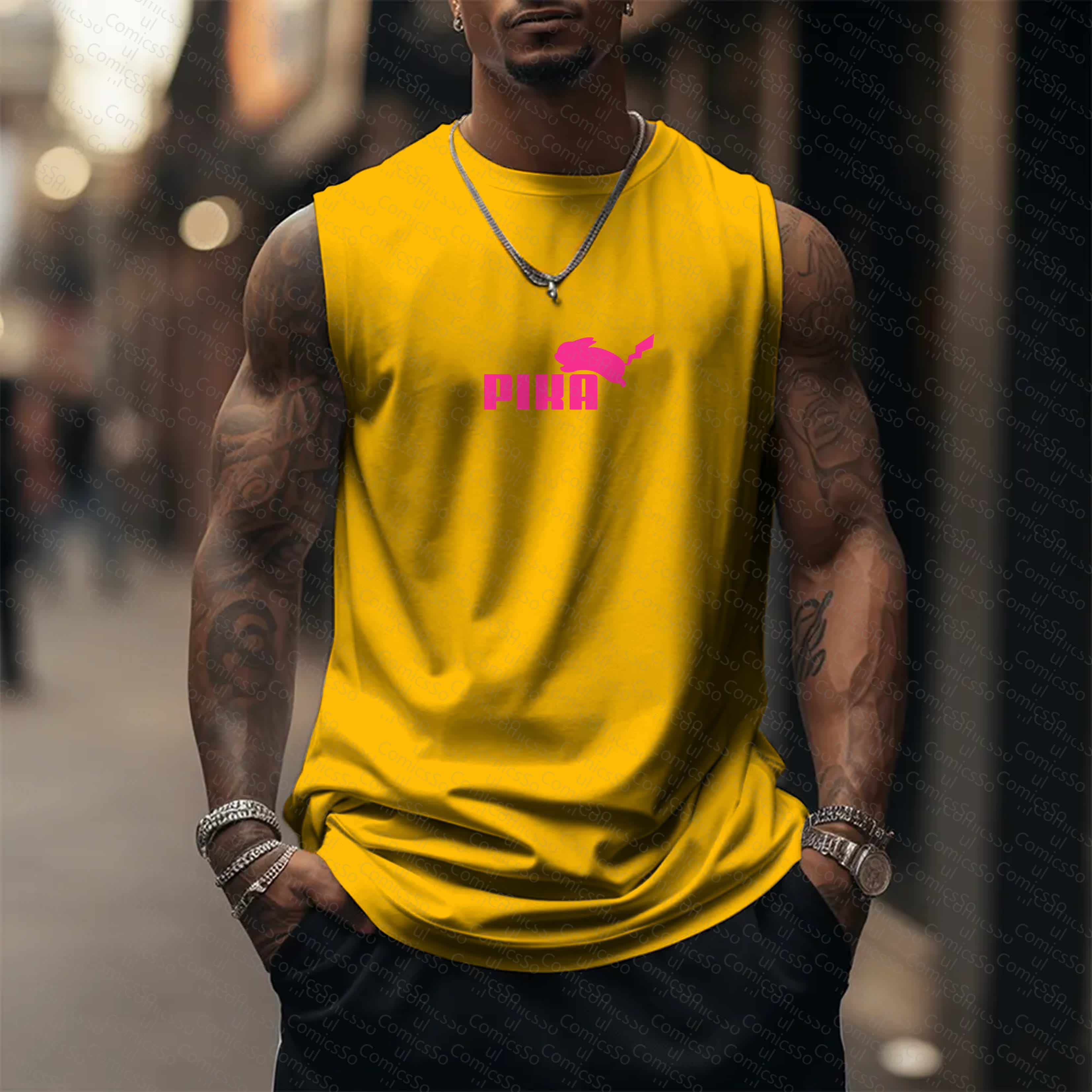 Unisex  “Comicssoul” Casual Anime  Tank Top TeeThreads Sustain the Scene with Custom Apparel