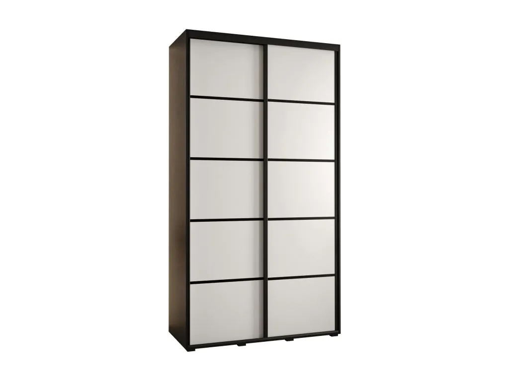 ARMARIO Lluesmahome 4 DE PUERTAS CORREDERAS 235.2/140/45 2 puertas (Negro/Blanco/Negro) 27679WRYE