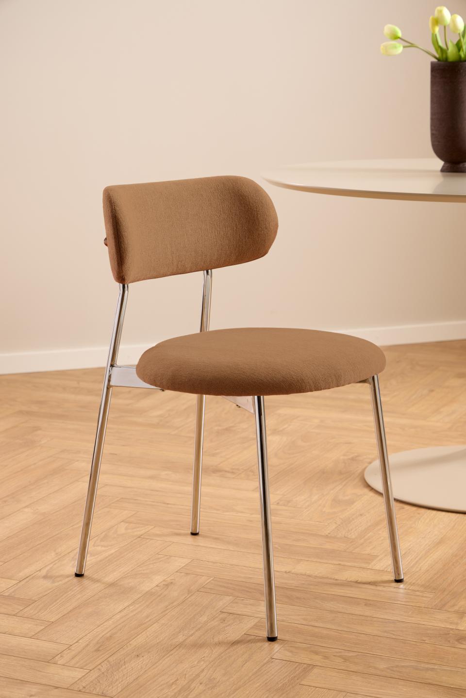 Rebellenclub Mikel Eetkamerstoel - Set van 2 - Terra