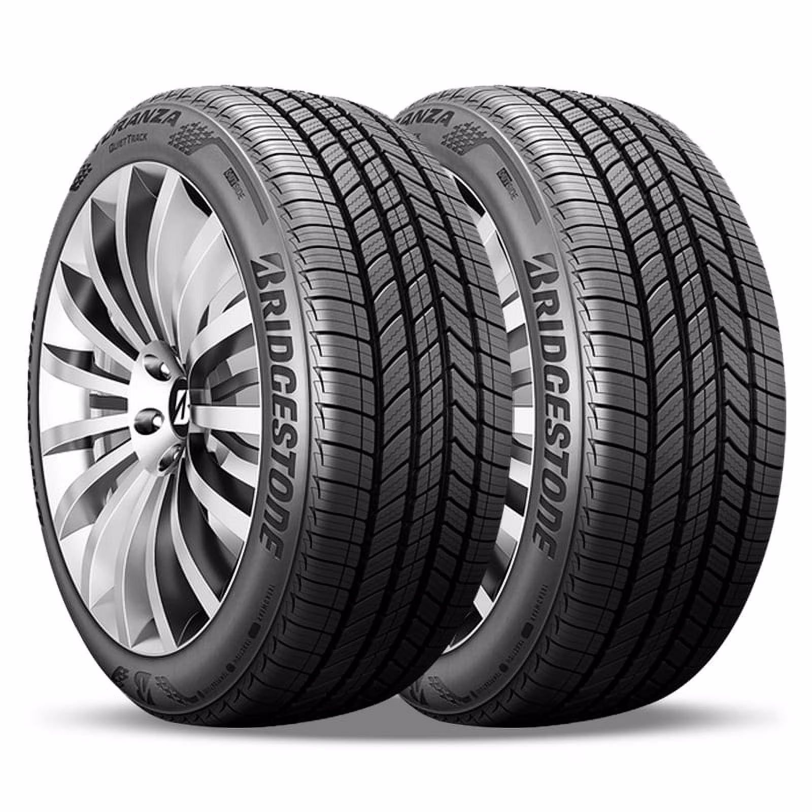 2 Bridgestone Turanza Quiettrack 225/60R16 98H 800AA Tires 80K Mileage Warranty BR000066 / 225/60/16 / 2256016