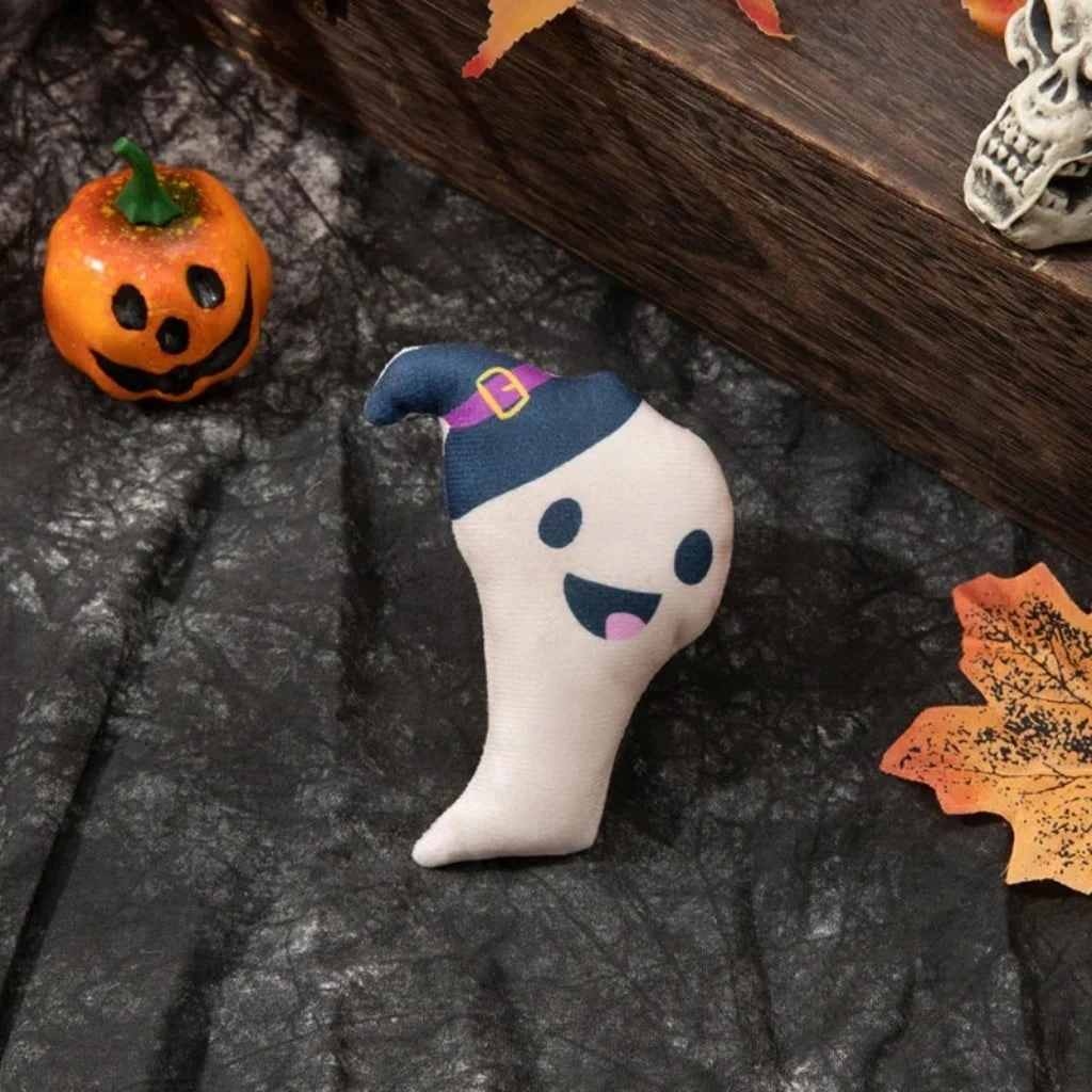 Halloween Toys Interactive Plush Cat Toy Fun Ghost Design - Image 3 Halloween Toys Interactive Plush Cat Toy Fun Ghost Design - Image 3
