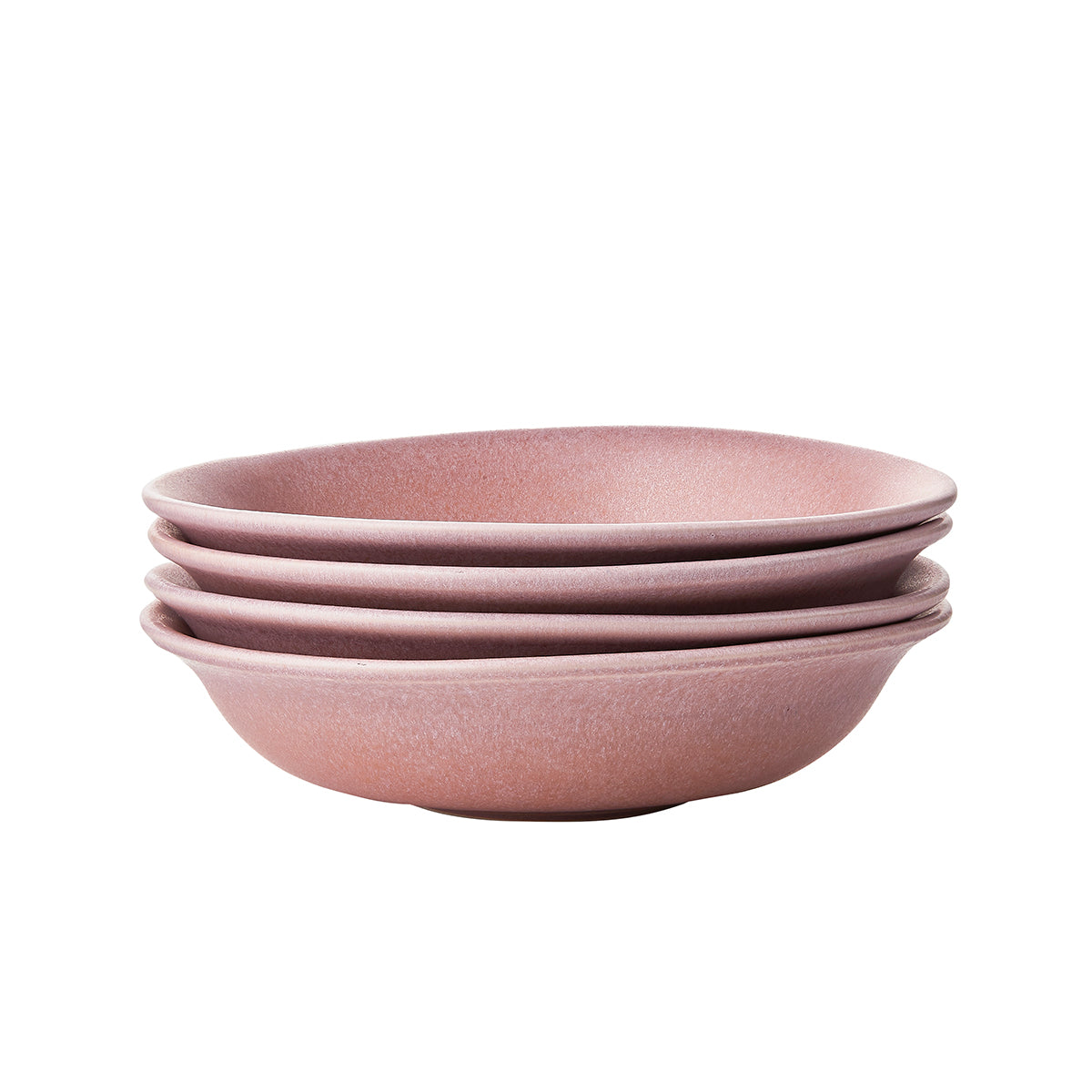Blokker Mixed Ceramics Pastaborden 4st. - Ø 22 cm - Dusty Rose