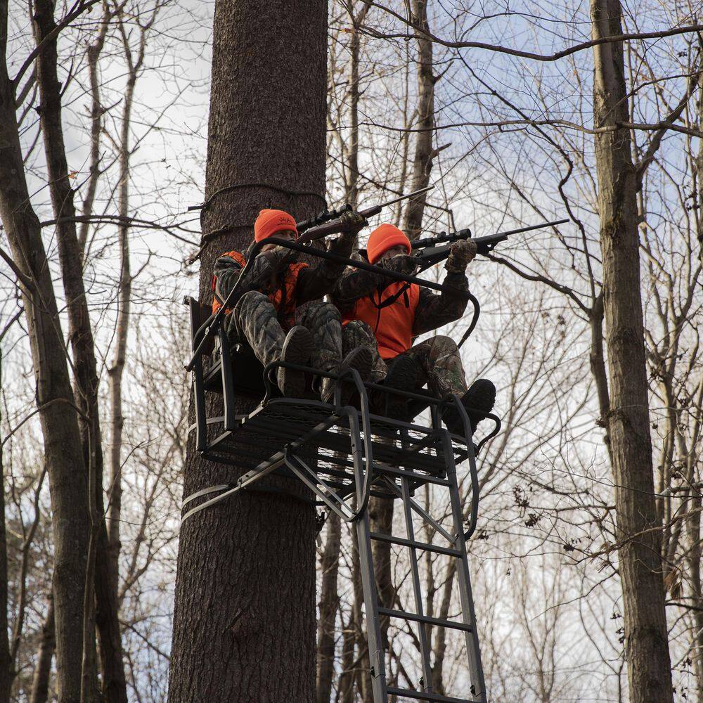 21-Foot 2-Person Ladder Treestand With Adjustable Shooting Rail - Image 7 21-Foot 2-Person Ladder Treestand With Adjustable Shooting Rail - Image 7