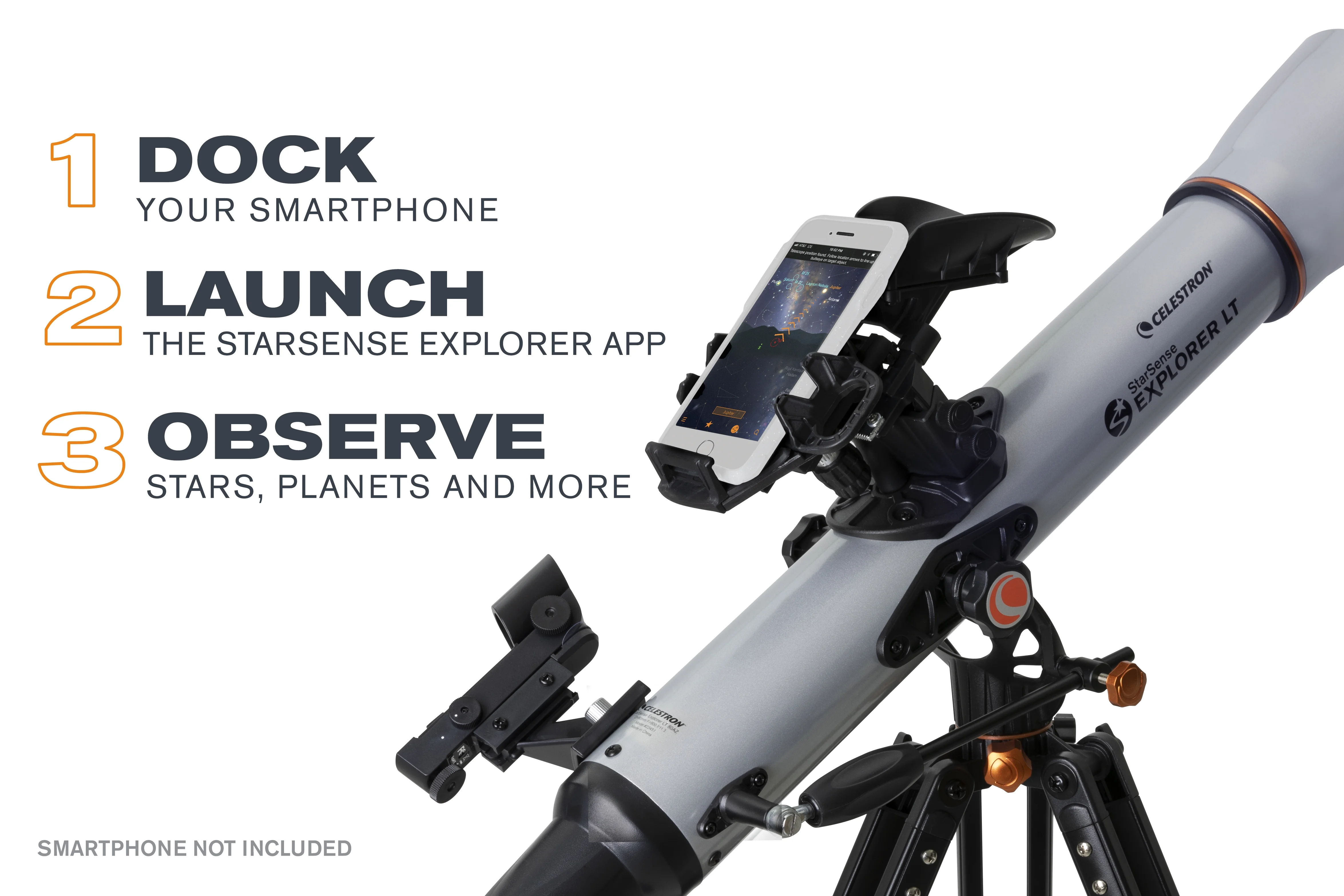Celestron StarSense Explorer? LT 80AZ Smartphone App-Enabled Refractor Telescope - Image 5