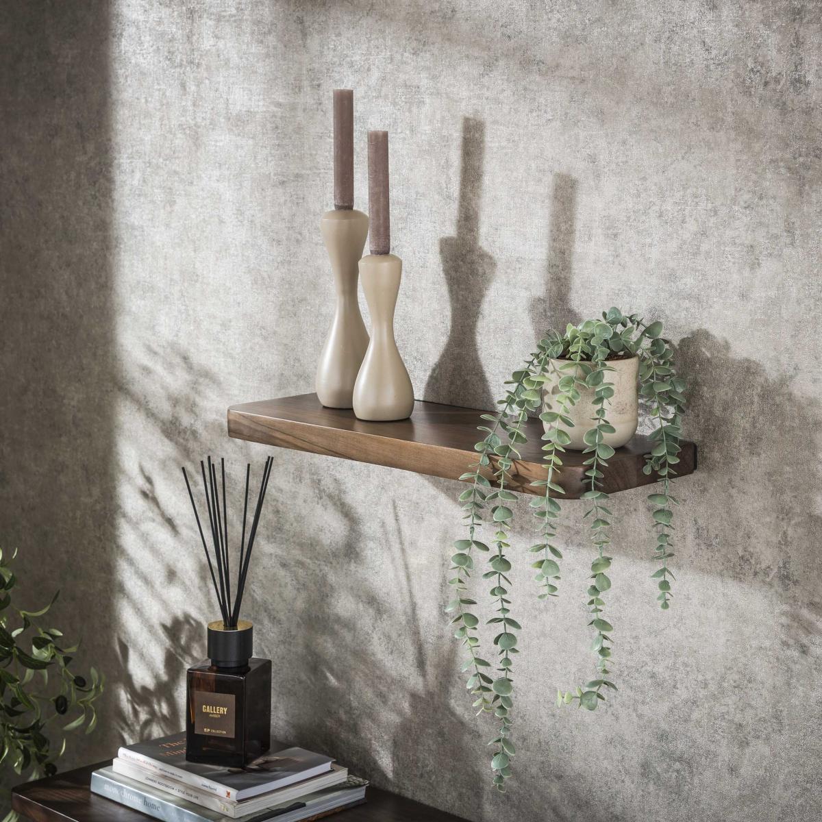 Fraaai - Marino wandplank - 60 cm - acaciahout - bruin