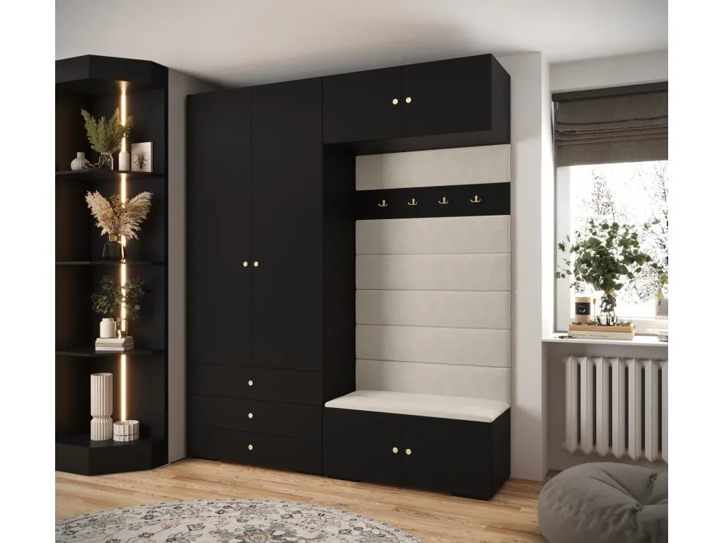 Alkihogares 2 armario con puertas batientes 236.7/200/47