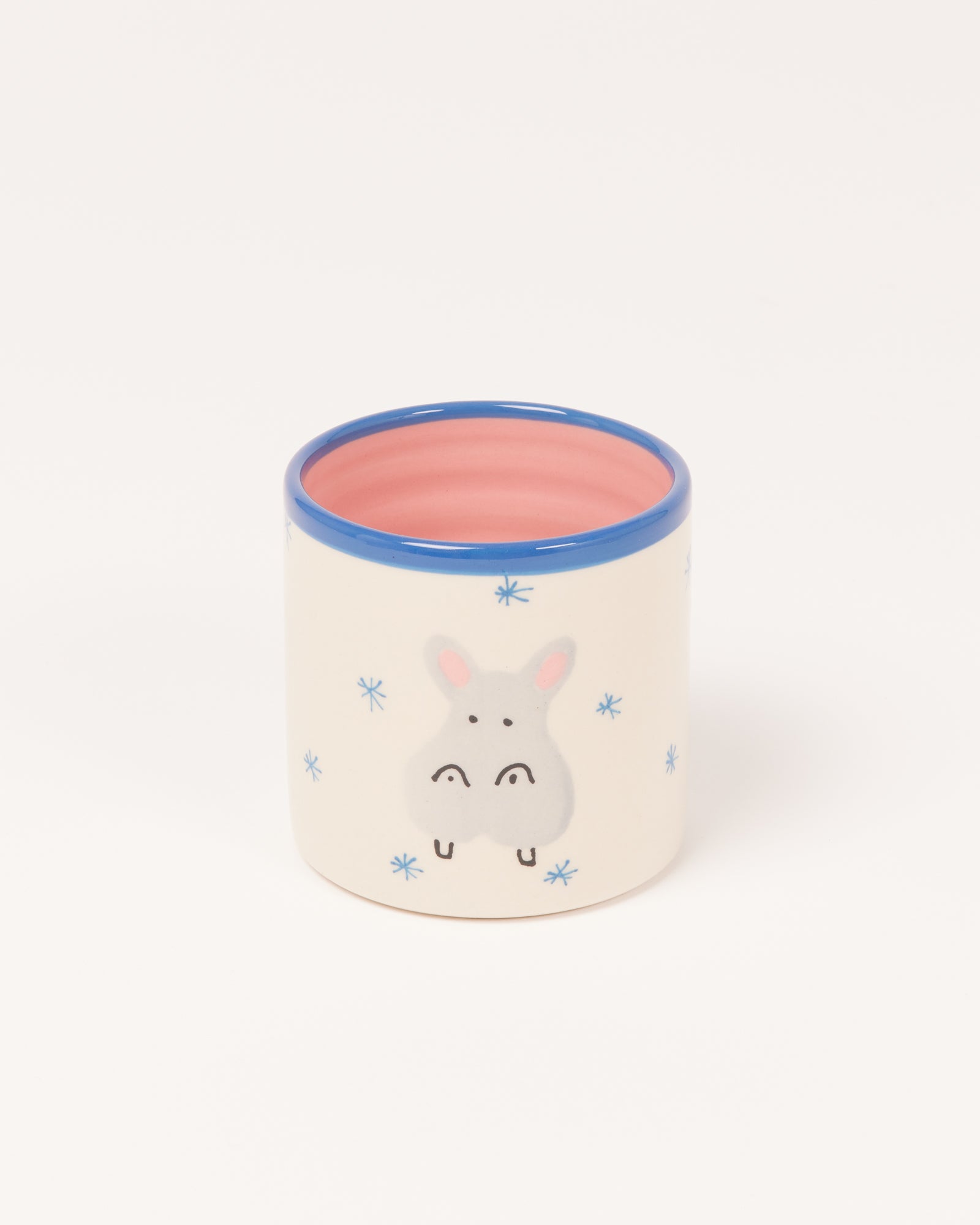 Miio Miini Becher groß Hippo weiß blau