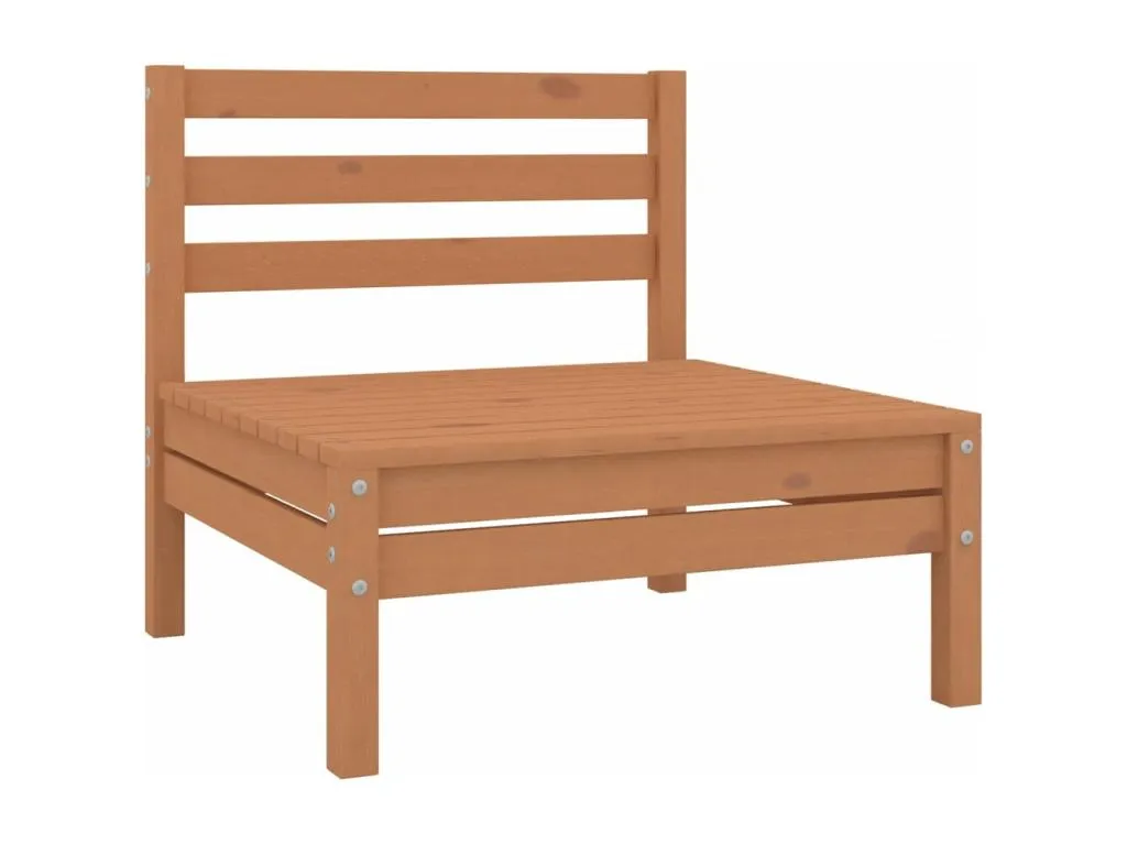 Sofás centrales de jardín 4 uds Decocasaes maciza Decocasaes marrón miel 39425gplp