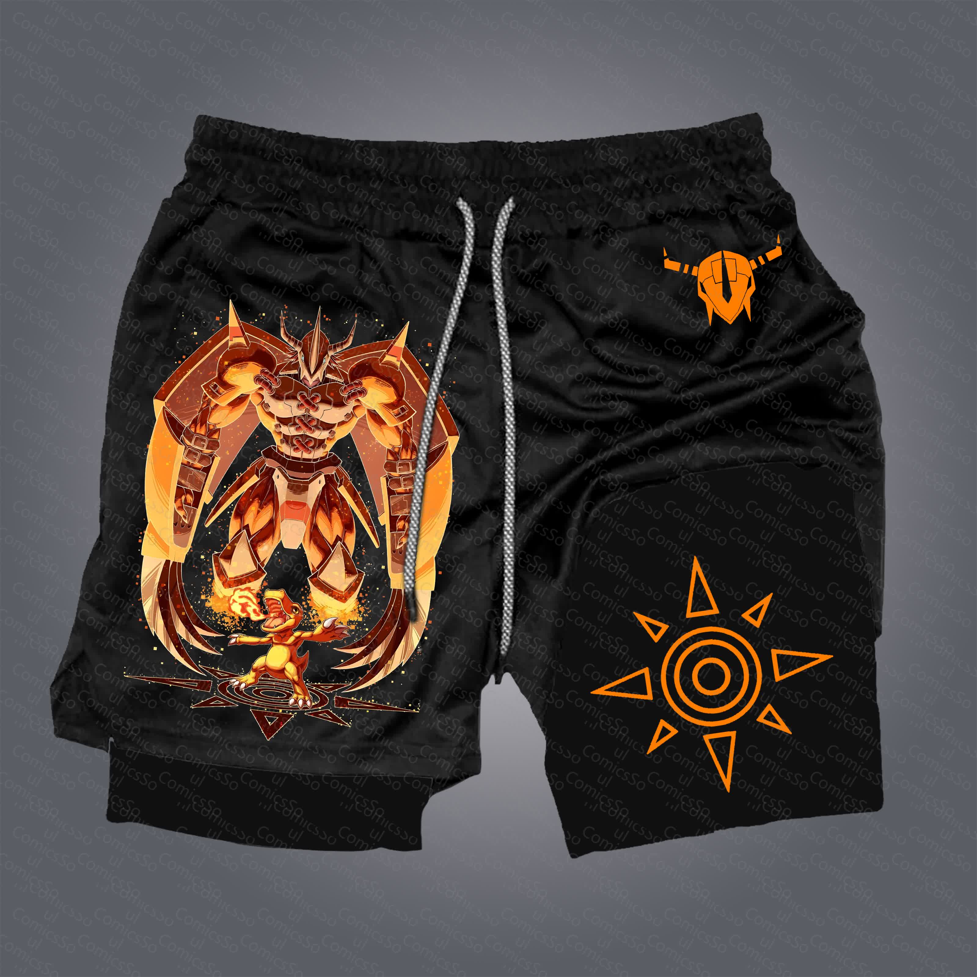 Unisex  “Comicssoul” Casual Anime Streetwear Shorts