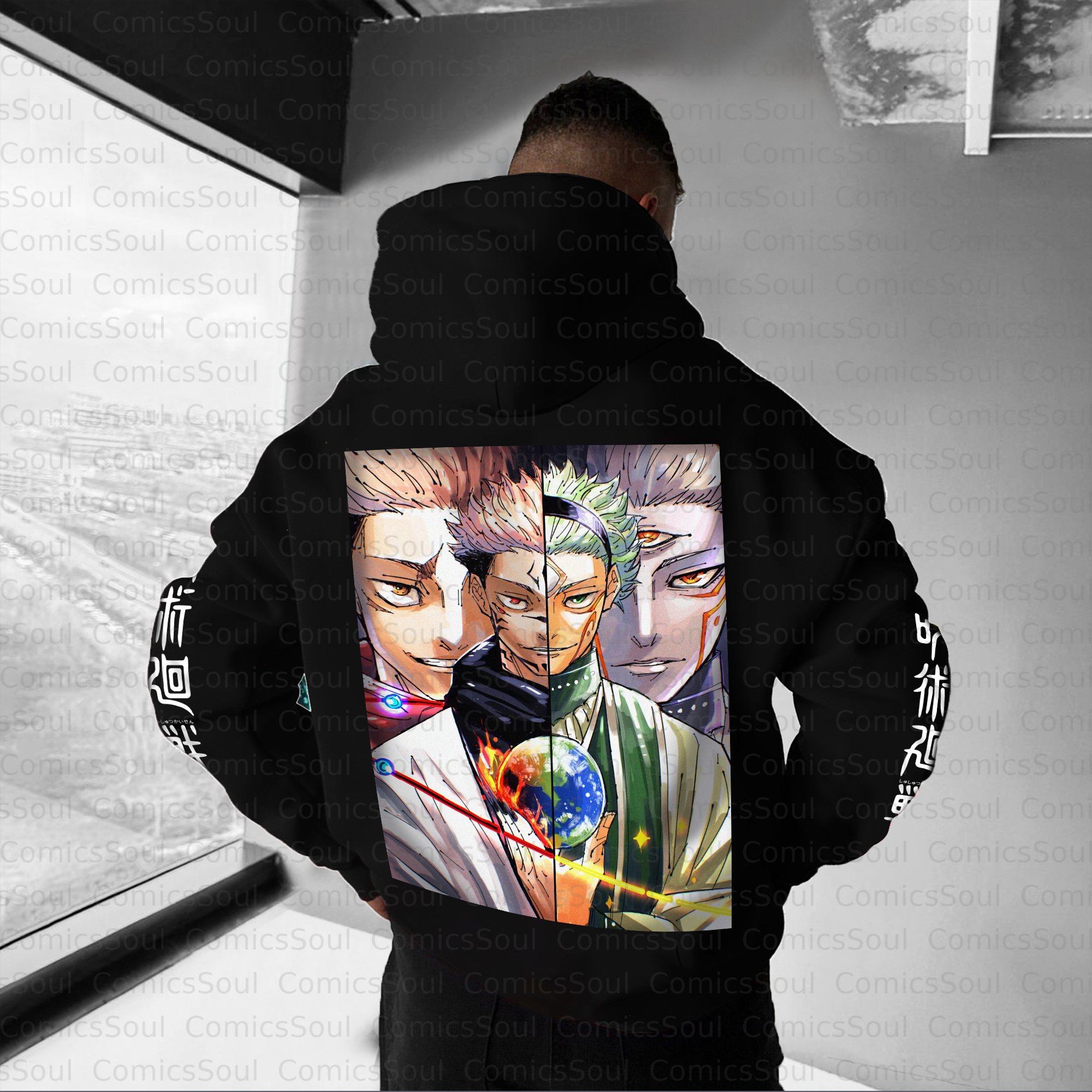 Unisex Anime Graphic Streetwear Vintage Hoodie丨Comicssoul