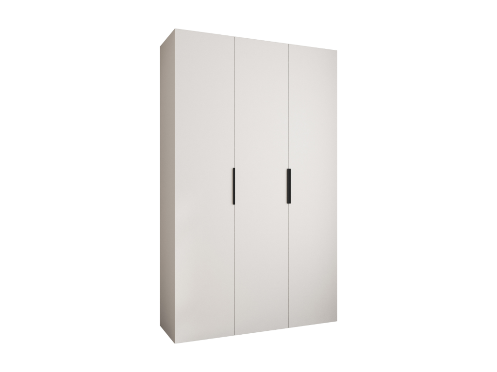 Armario Cozetiq 4 con puertas batientes 245 - 5/150/50 3 puertas blanco/negro