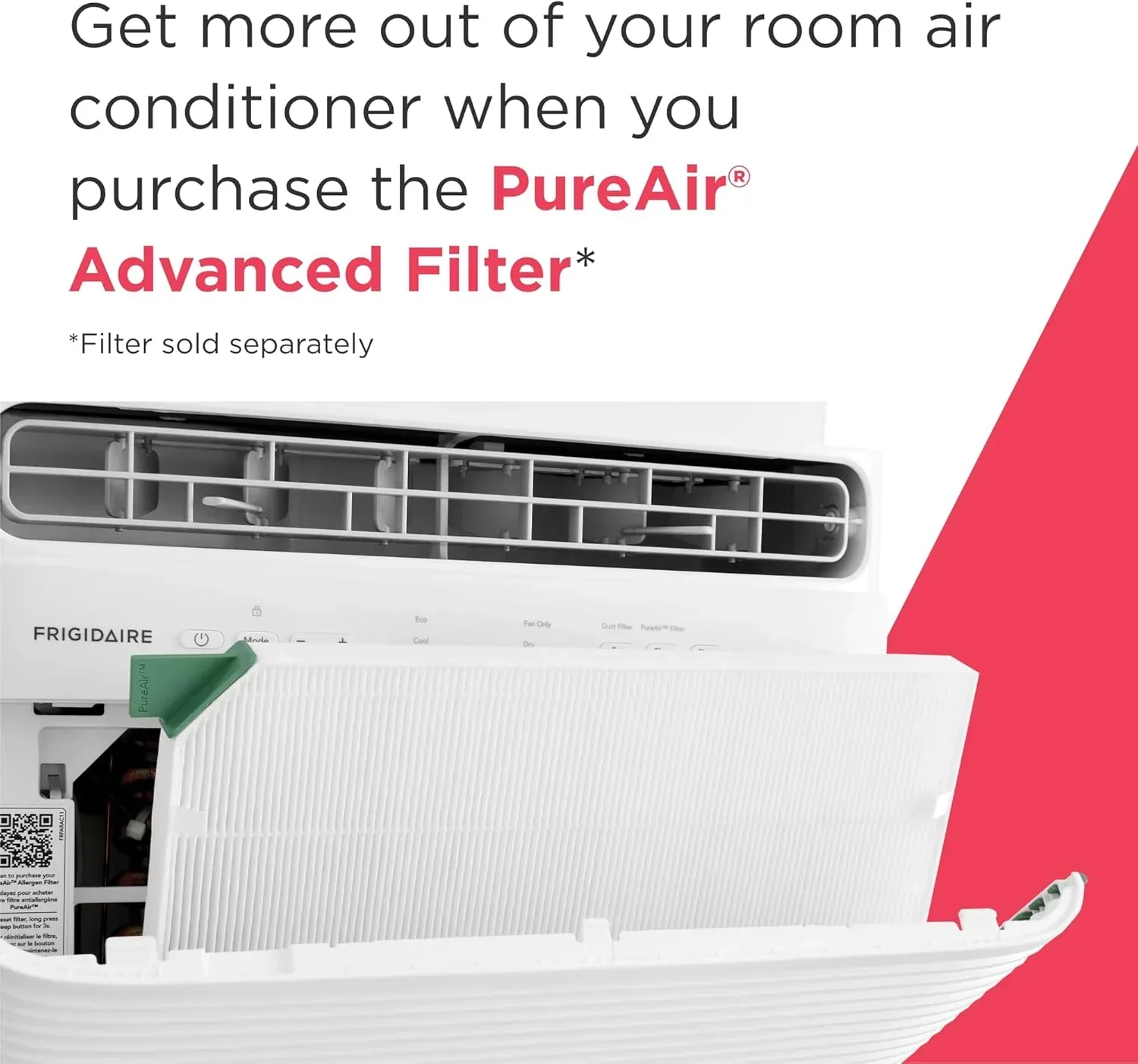 Frigidaire 5,000 BTU Window Air Conditioner Remote Control Cools Up to 150 Sq. Ft. Quiet Operation