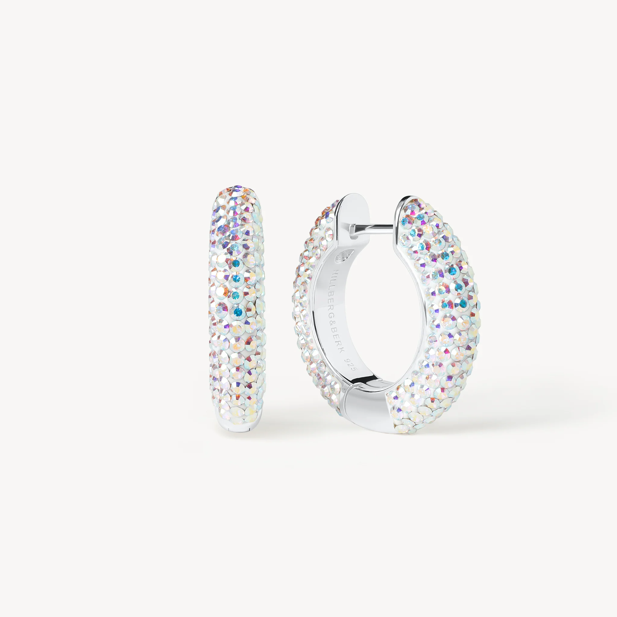 Medium Sparkle Hoop Earrings
