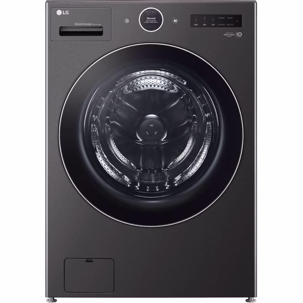 LG 5 Cu. Ft. Black Steel Electric All - in - One Washer Dryer Combo(Black Steel)