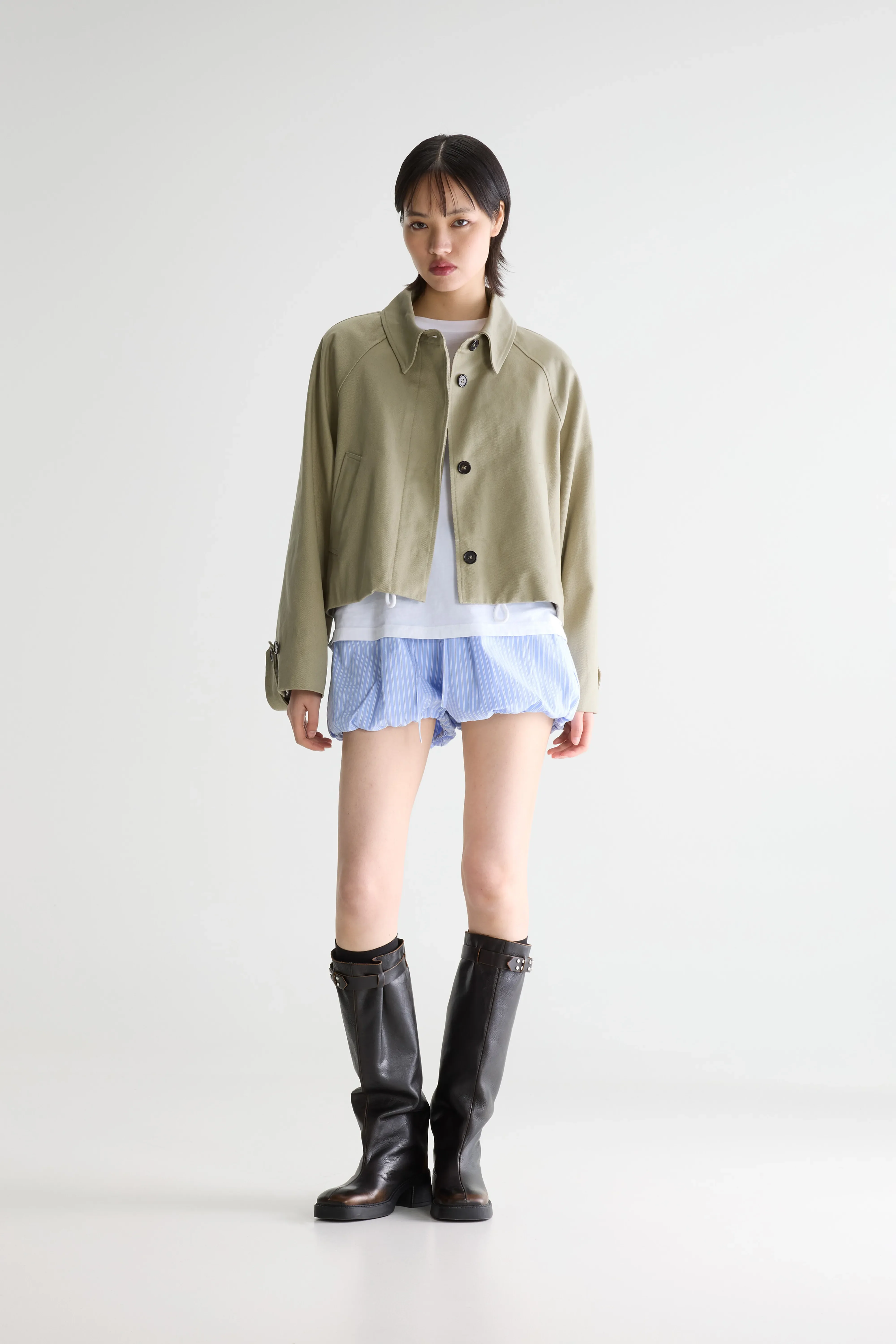 Bellerose Jessy denim jacket (261 / W / EUCALYPTUS)