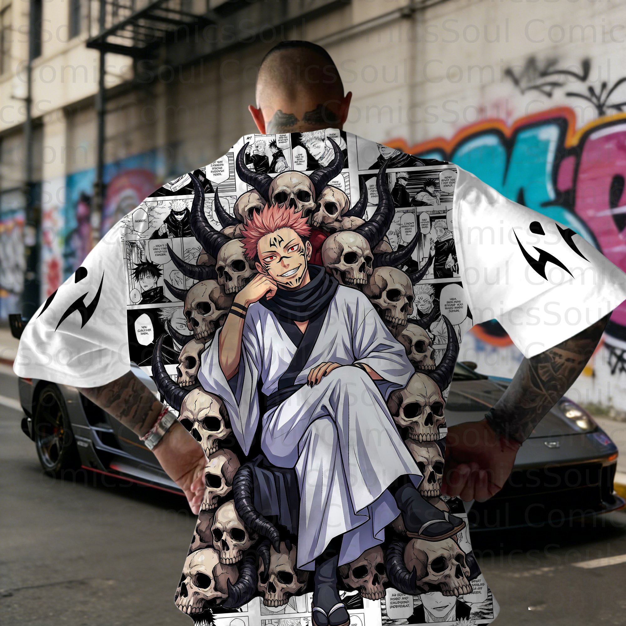 Unisex Anime Inspired Vintage T-Shirt