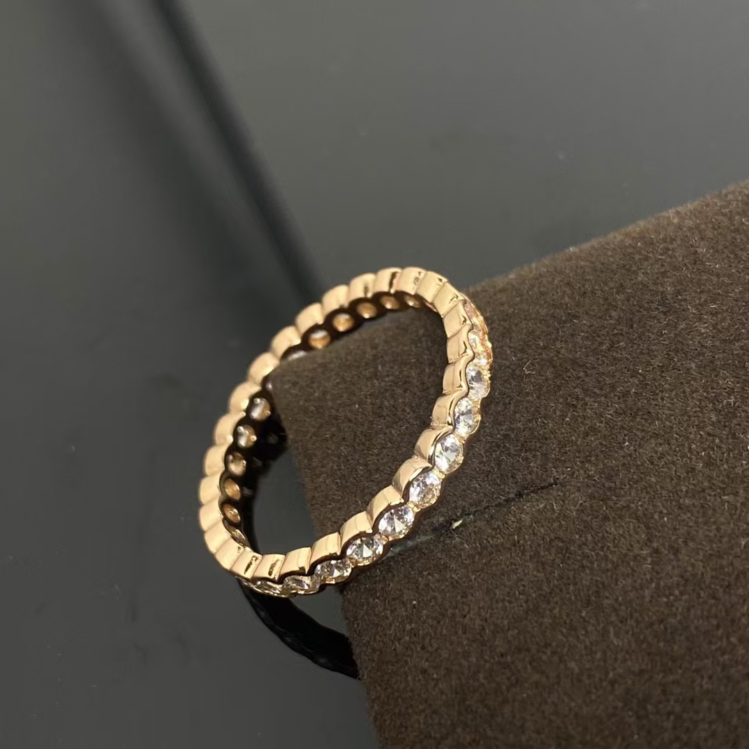 Cartier Diamond Paved Ring - Narrow - Original Replica Club
