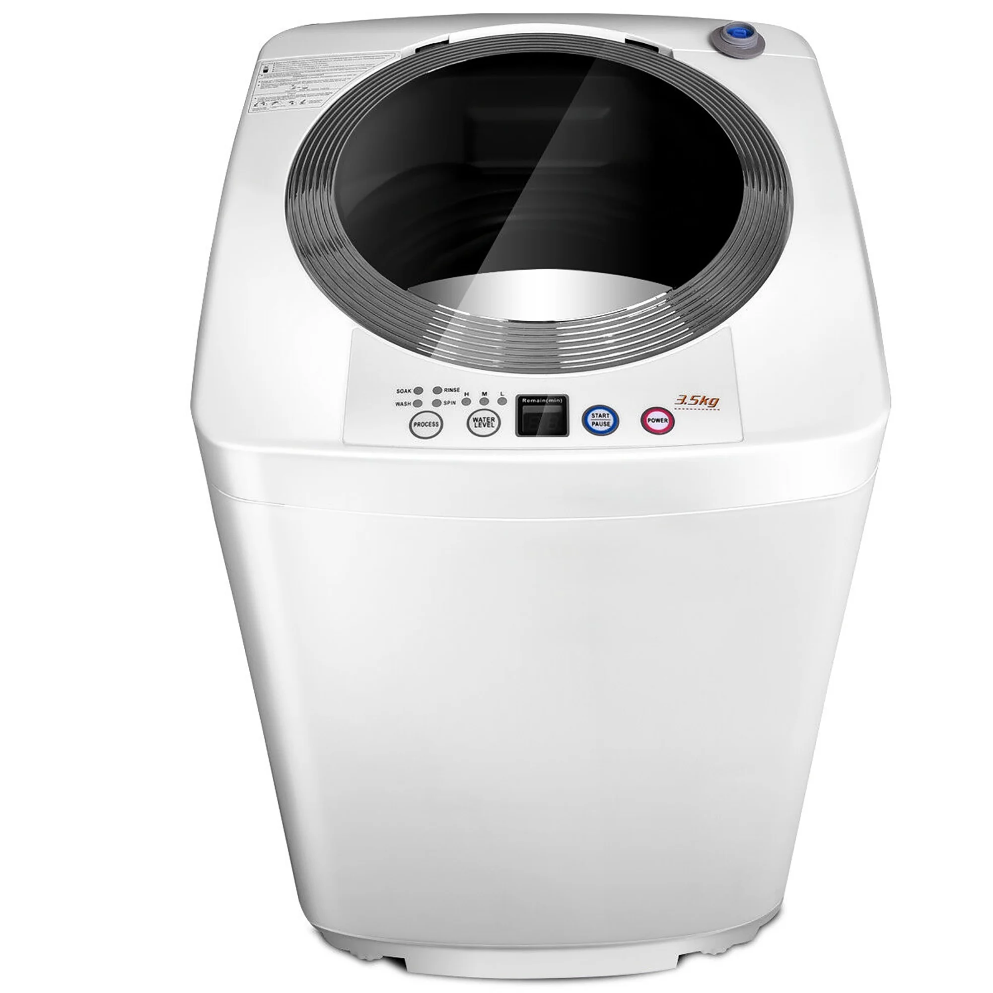 Costway Full-Automatic Laundry Wash Machine Washer Spinner Drain Pump - Image 9