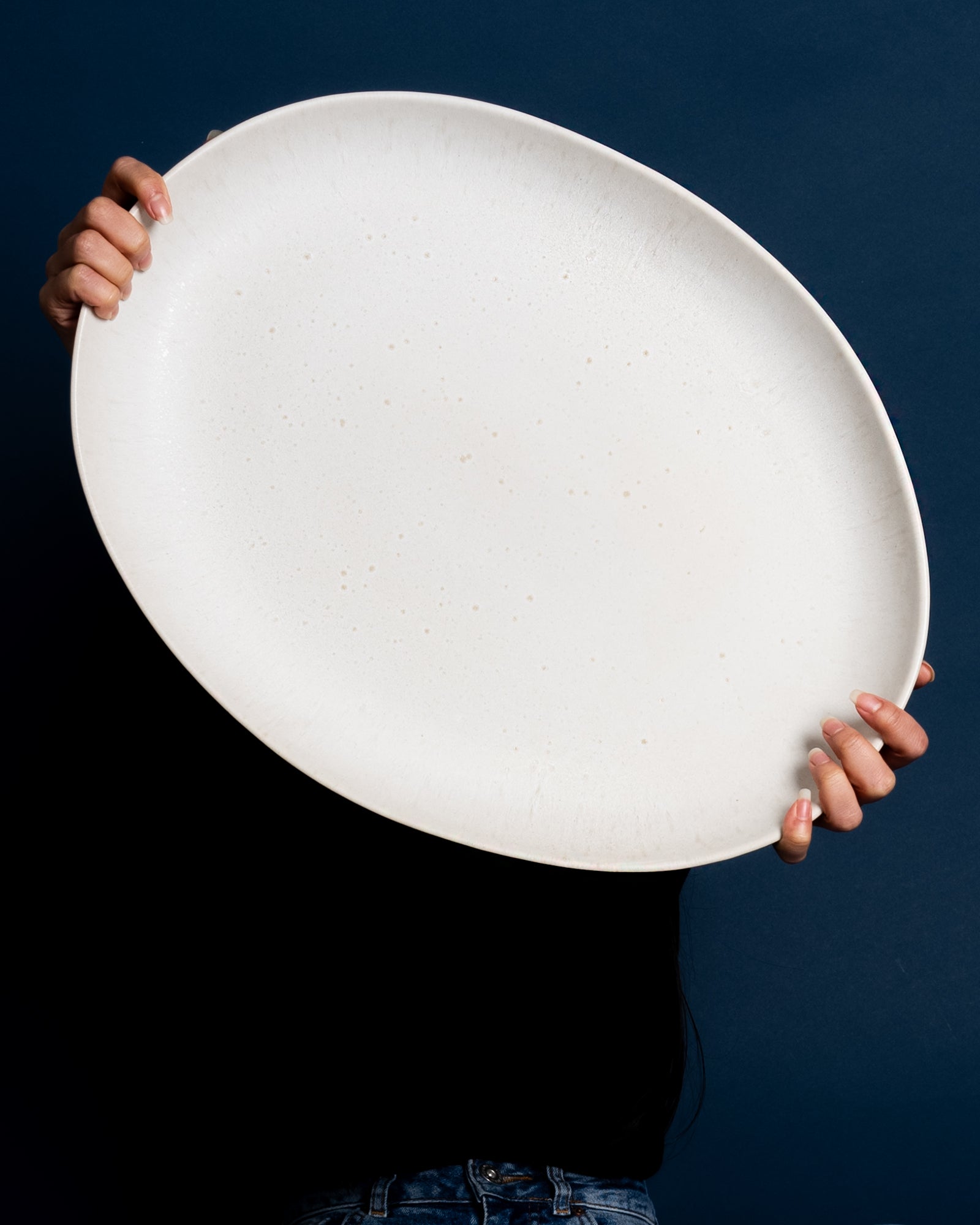 Sintra Servierplatte XL oval sand