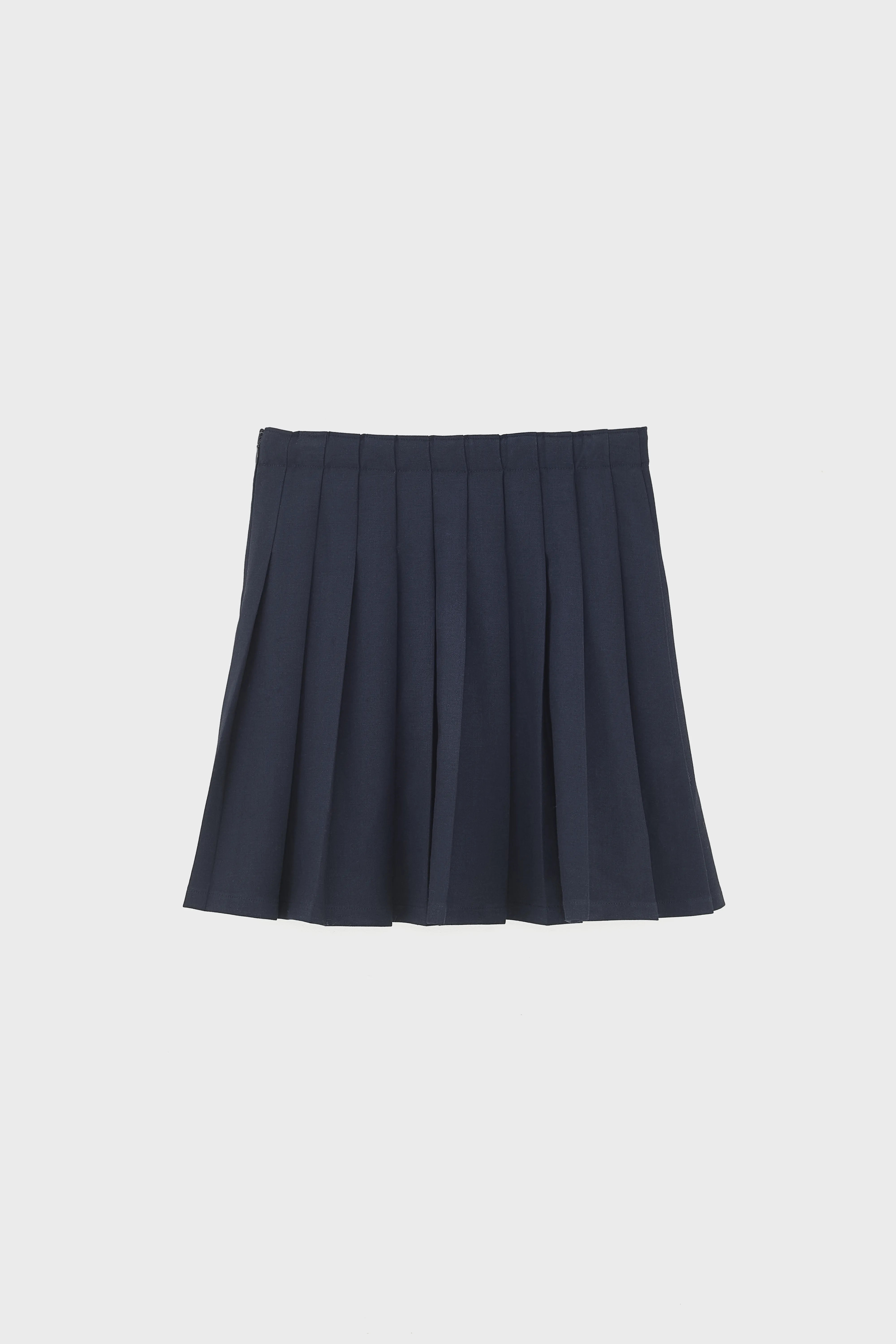 Bellerose Asra dark blue pleated mini skirt (242 / G / AMERICA)