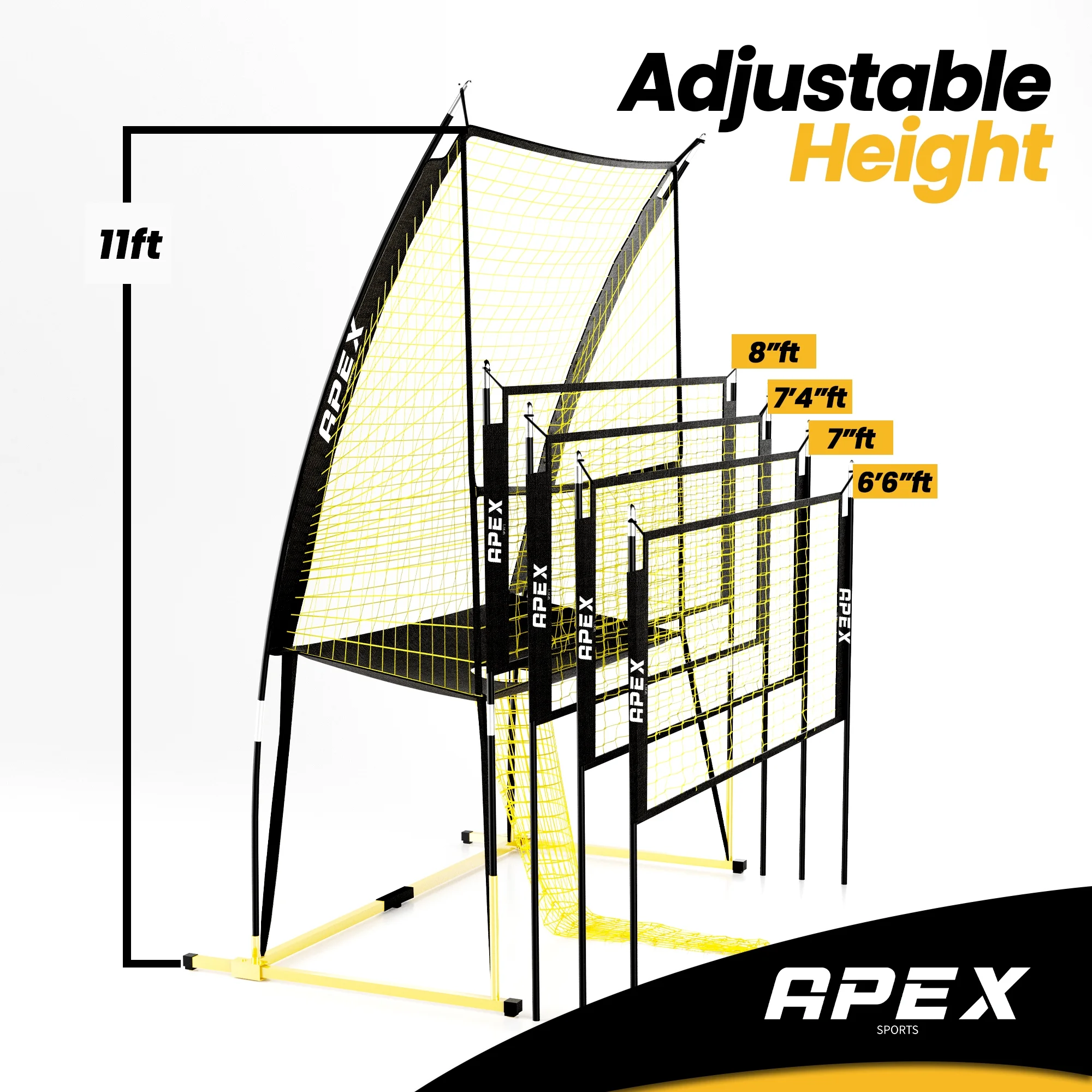 Volleyball Training Net Equipment System - Sturdy, Adjustable, and Portable | Improve Accuracy, Technique, and Skills | Ideal for Indoor/Outdoor Use | Easy Assembly & Storage | - Image 6