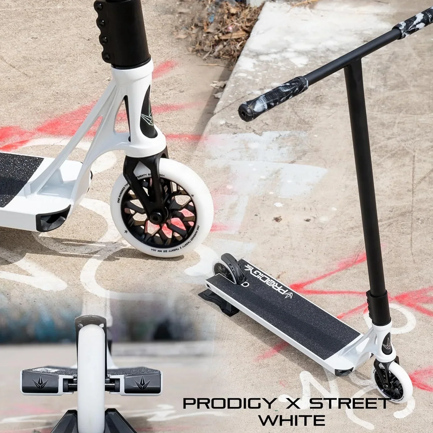 Envy Prodigy X Street Complete Scooter, White, 5.5 x 21 in - COMPPROXSTWH - Image 4 Envy Prodigy X Street Complete Scooter, White, 5.5 x 21 in - COMPPROXSTWH - Image 4