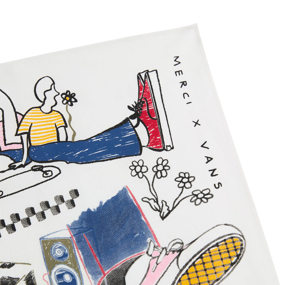 Vans x Merci - Bandana Elegance Du Desordre  - Blanc