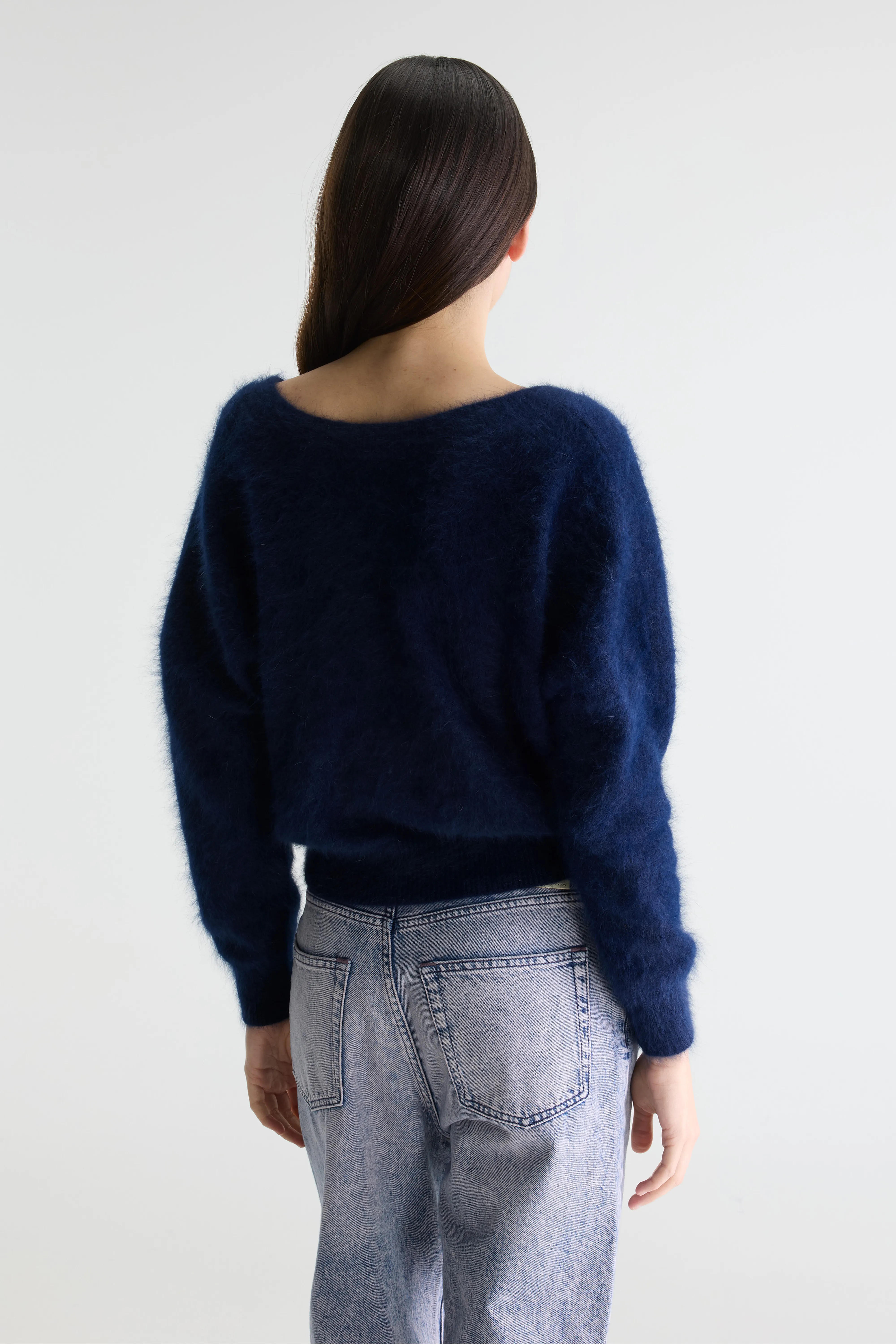 Bellerose Datev angora-blend navy blue sweater (252 / W / NAVY)