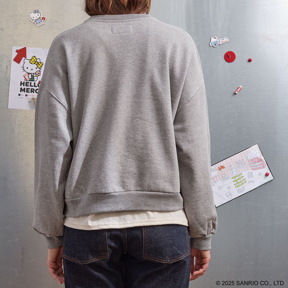 Hello Kitty x Merci  - Sweat Emma - Gris Chiné
