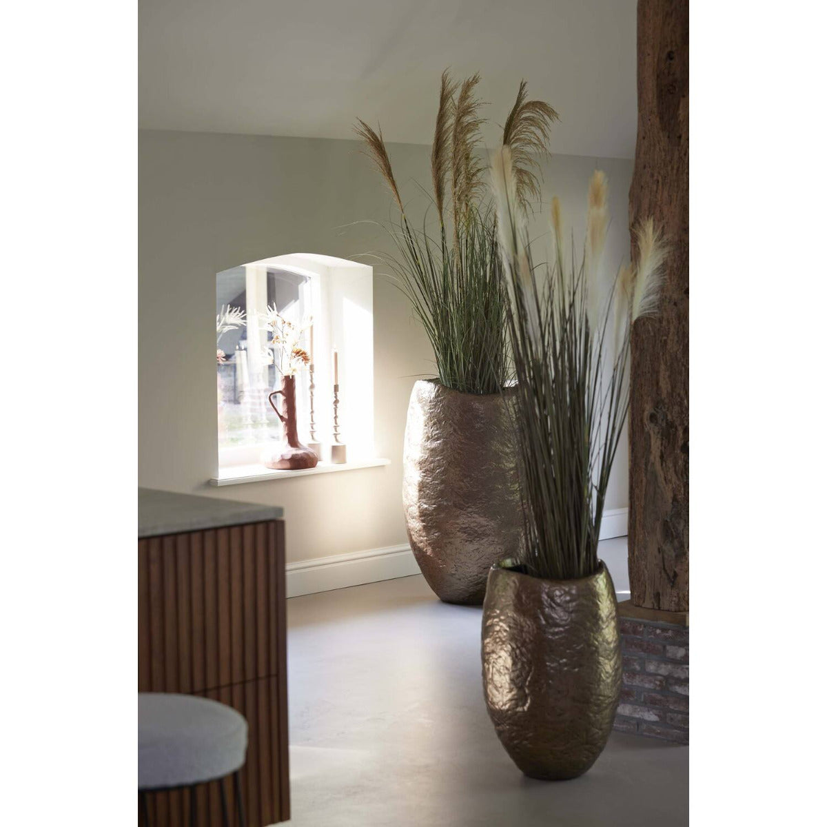 Light & Living - Tingri vaas deco Ø59x90 cm - antiek brons