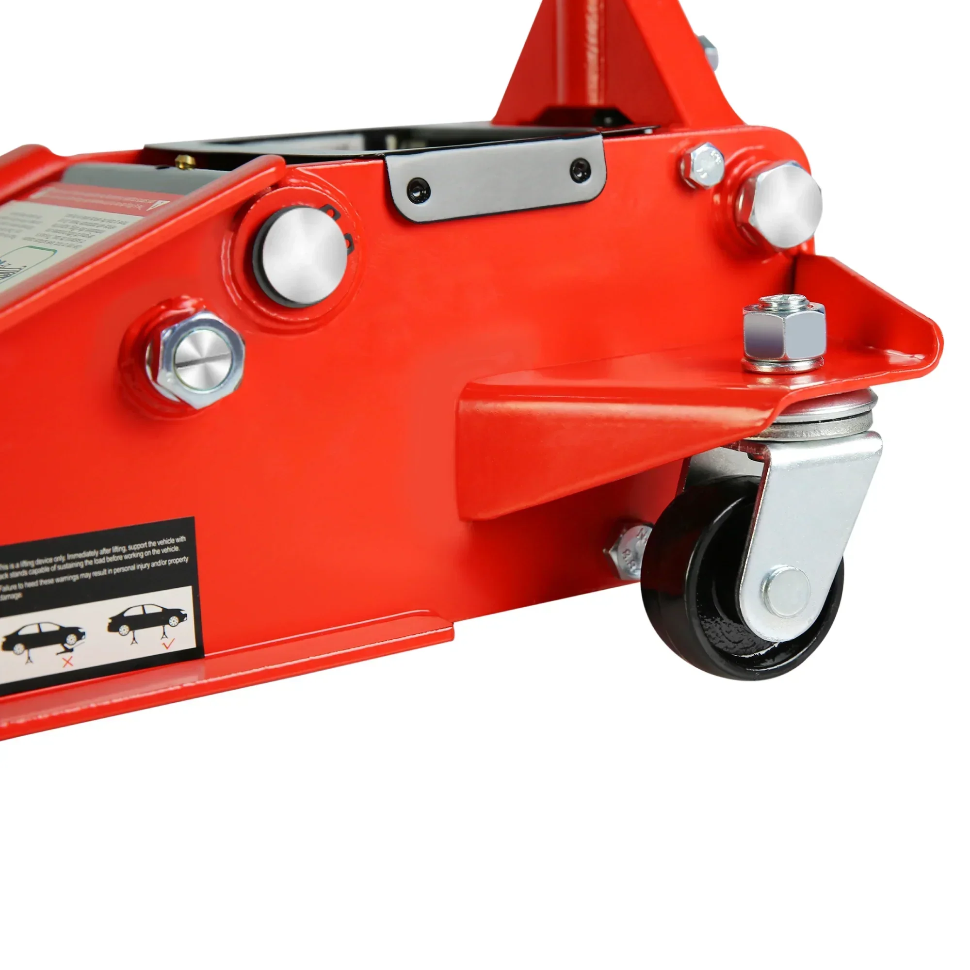 Seizeen Low Profile 3 Ton 6600 lbs Trolley Jack With Dual Lift Pump - Red - Image 9 Seizeen Low Profile 3 Ton 6600 lbs Trolley Jack With Dual Lift Pump - Red - Image 9