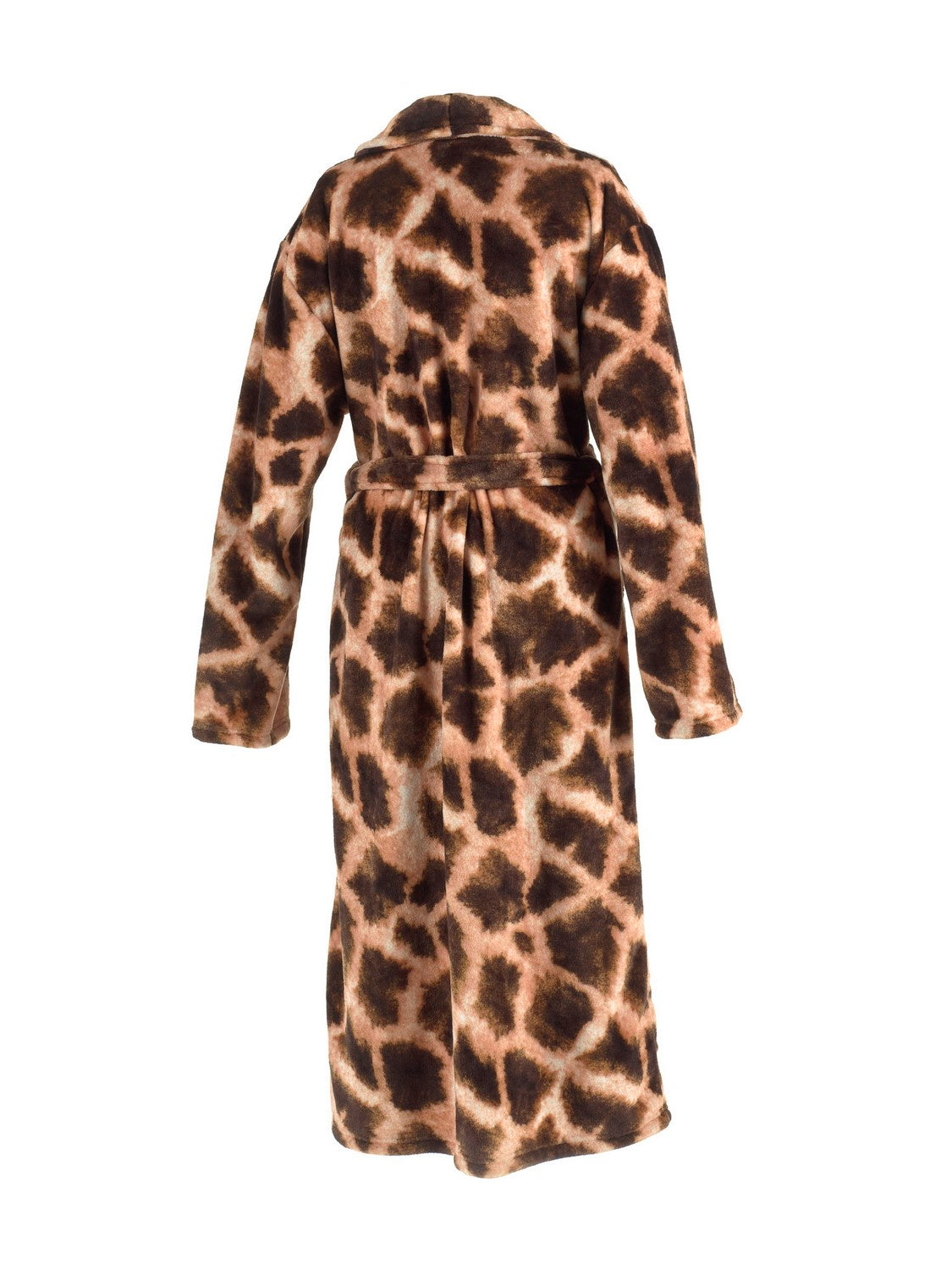 Zo Home Flanel Fleece Badjas Giraffe - brown - XL