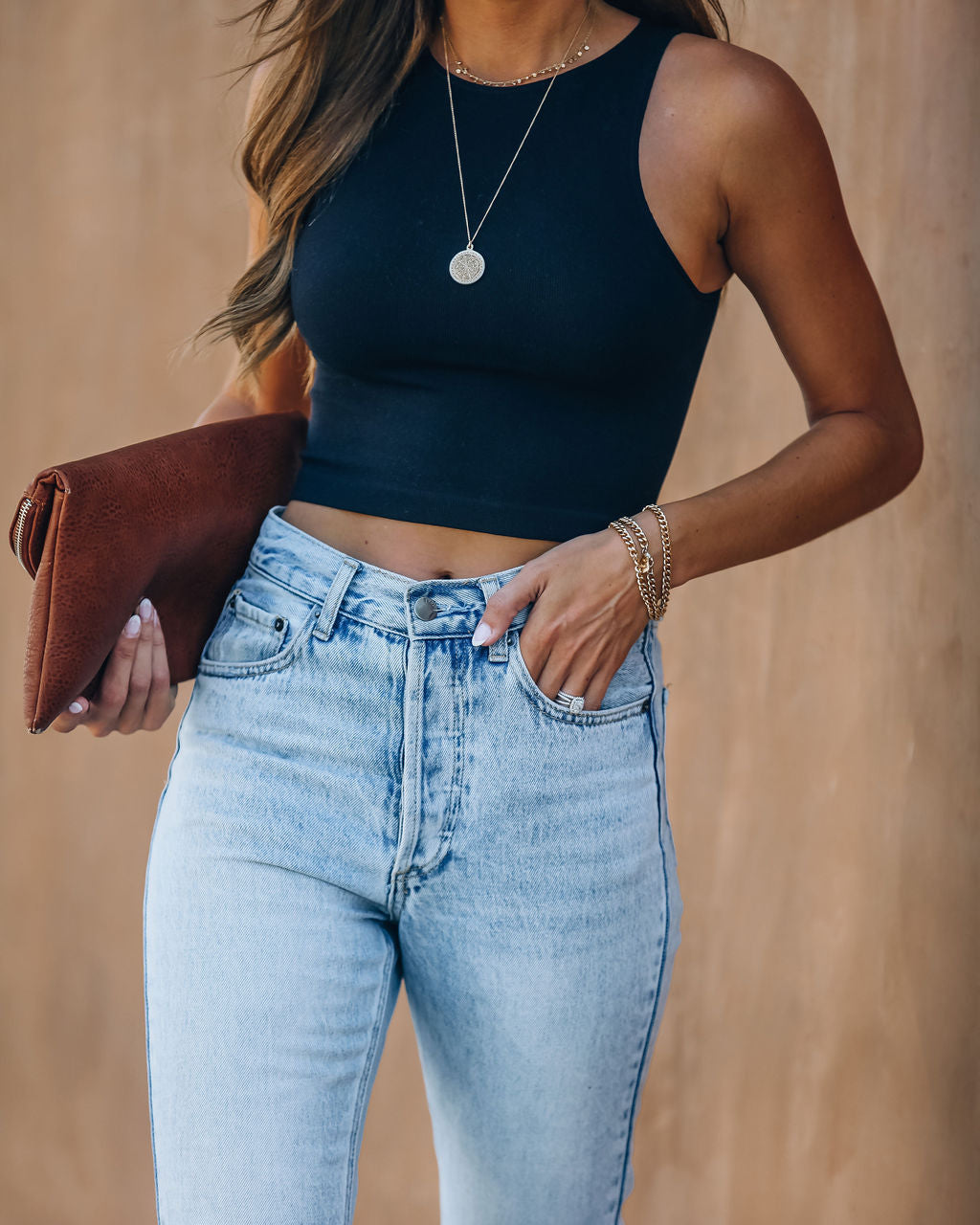 Kiki Knit Crop Top - Black - Se7enfashion