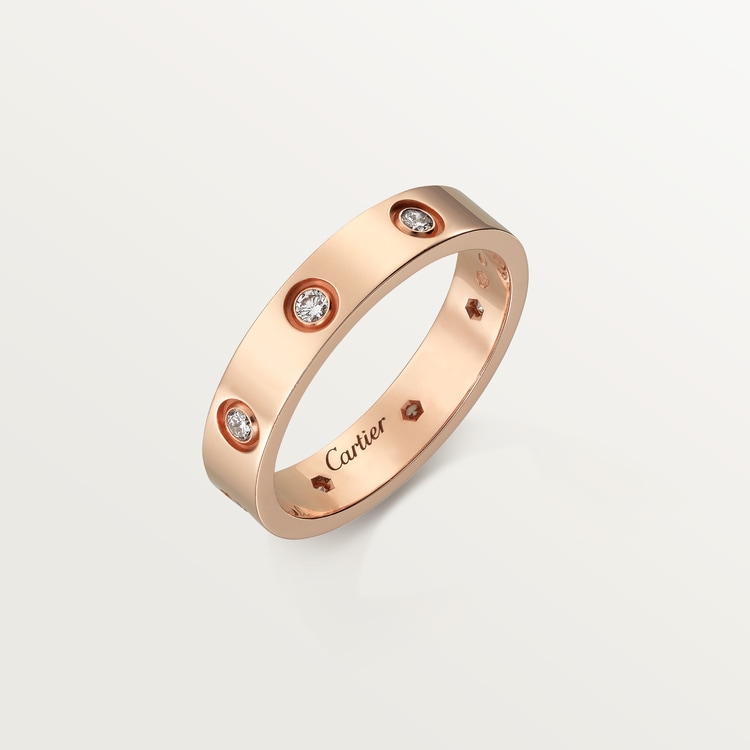 Replicate LOVE ring, small model, 8 diamonds(1:1 replica) - Original Replica Club