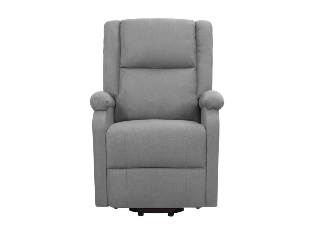 Luzssnh - Sillón de masaje elevable tela gris claro