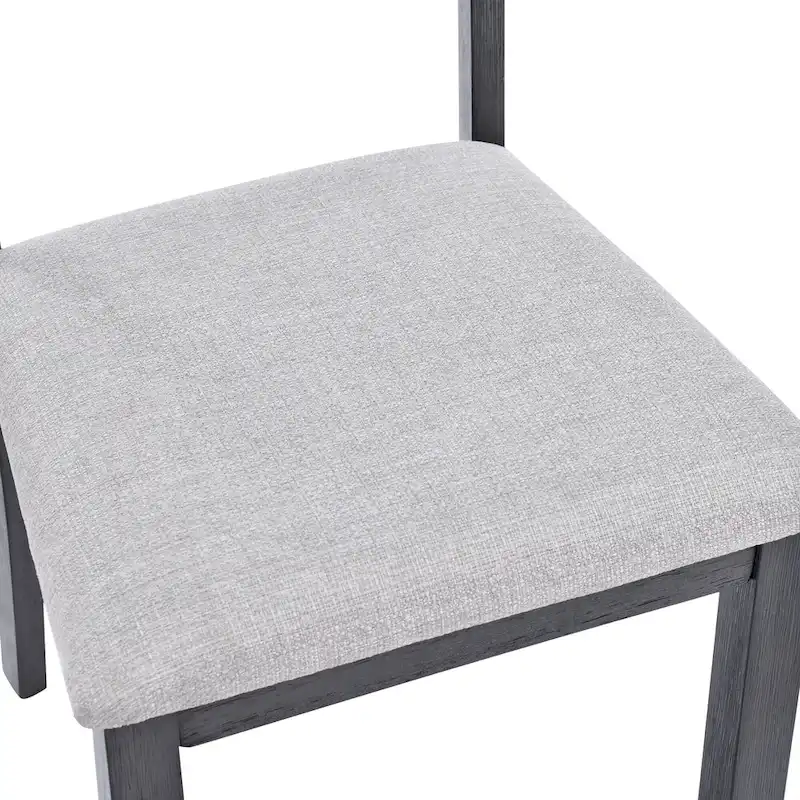 Set of 4 Slat Back Wooden Dining Chairs