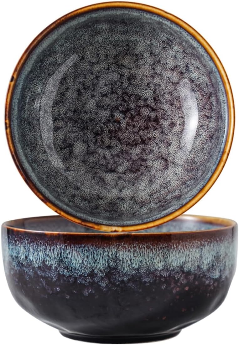 22 Ounce Serving Bowls Set - Ceramic Bowl Set of 2-5.75 inch for Salad, Soup,Cereal Bowls for Kitchen