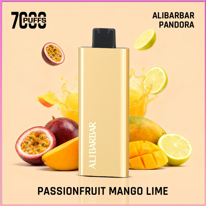 Passionfruit Mango Lime & Alibarbar Pandora 7000 Puffs Disposable Vape | Premium Aussie Edition