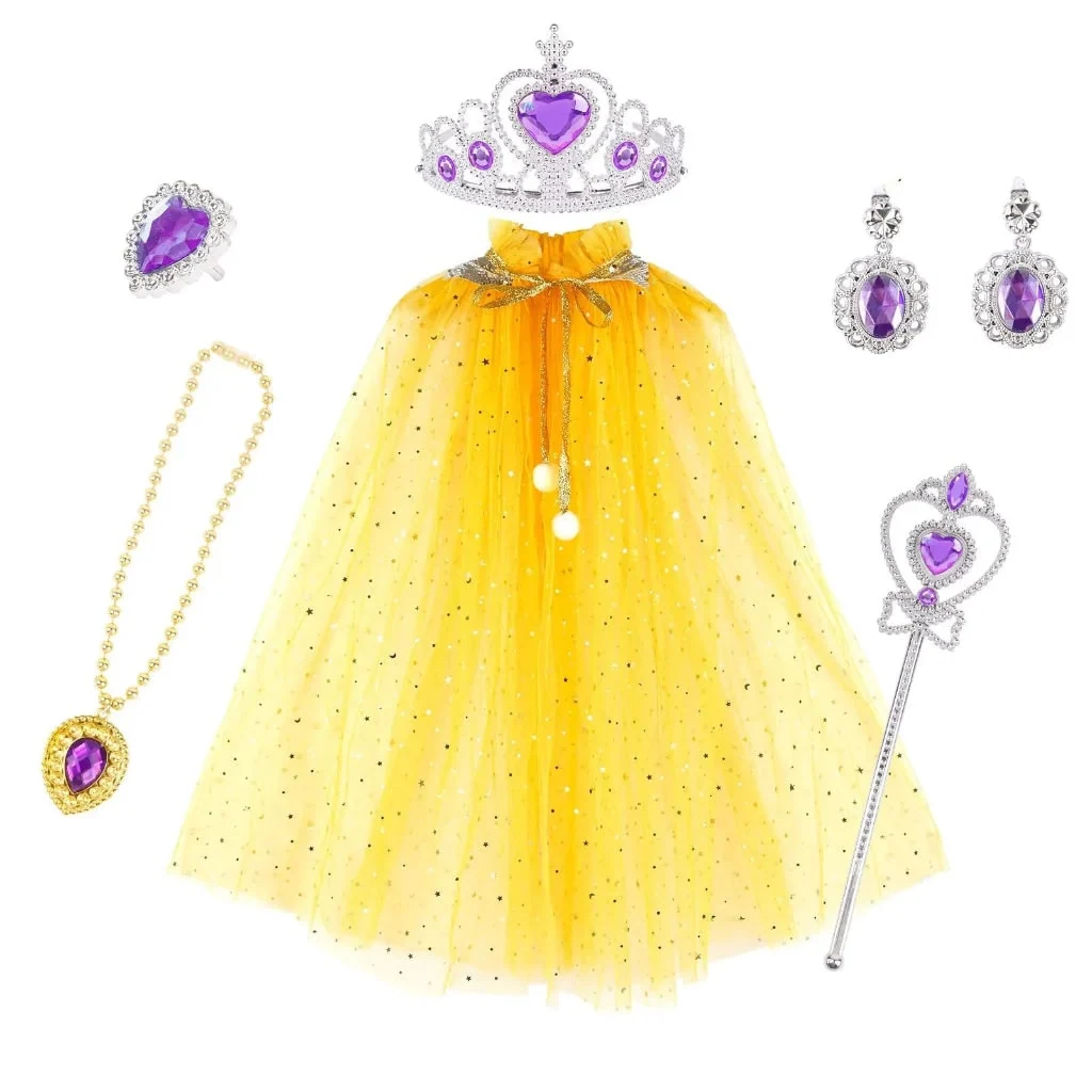 Halloween Costumes Girls Princess Cape Accessory Set - Image 5 Halloween Costumes Girls Princess Cape Accessory Set - Image 5