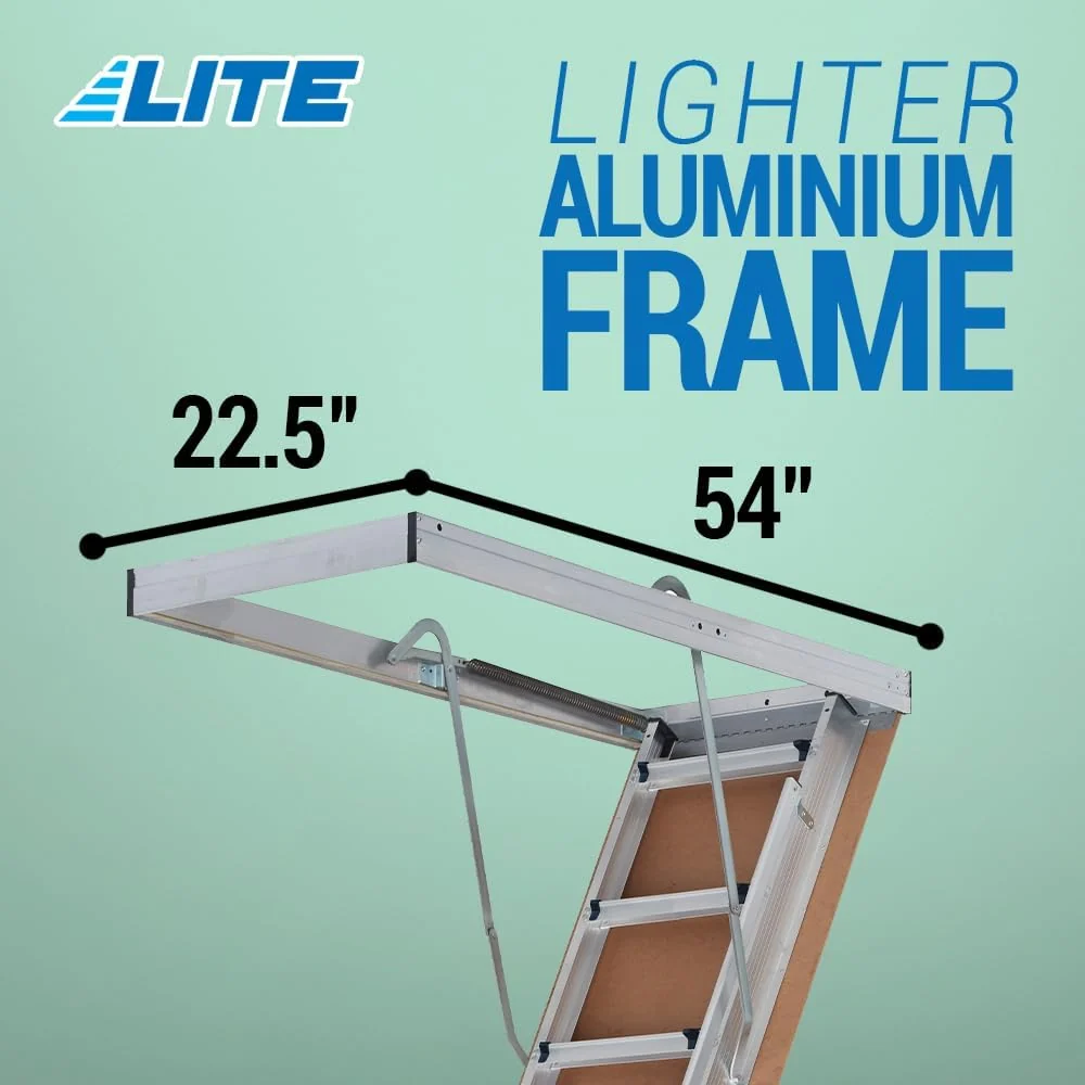 Aluminum Attic Ladder, 375lb Capacity, Type IAA