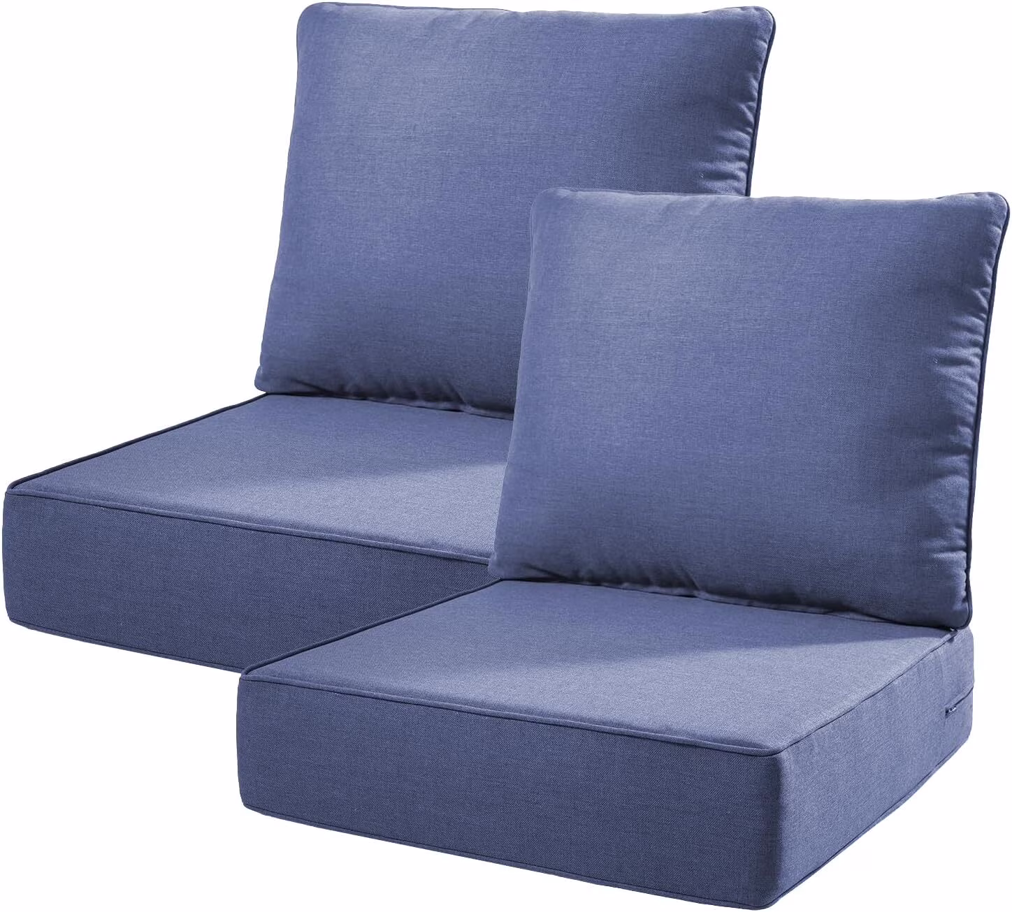 Bellefurn Outdoor Deep Seat Cushion 24 X 24 X 6 in for Patio Furniture, Outdoor Chair Cushions Waterproof Fade Resistant Patio Furniture Cushions for Wicker Chair, Sofa, Couch(Orange/1Pcs Cushion)