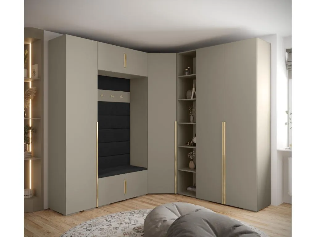 Andreuworldcasa 4 armario con puertas batientes 236.7/232/47