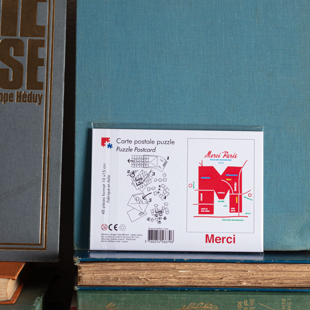 Carte postale puzzle - Merci Map