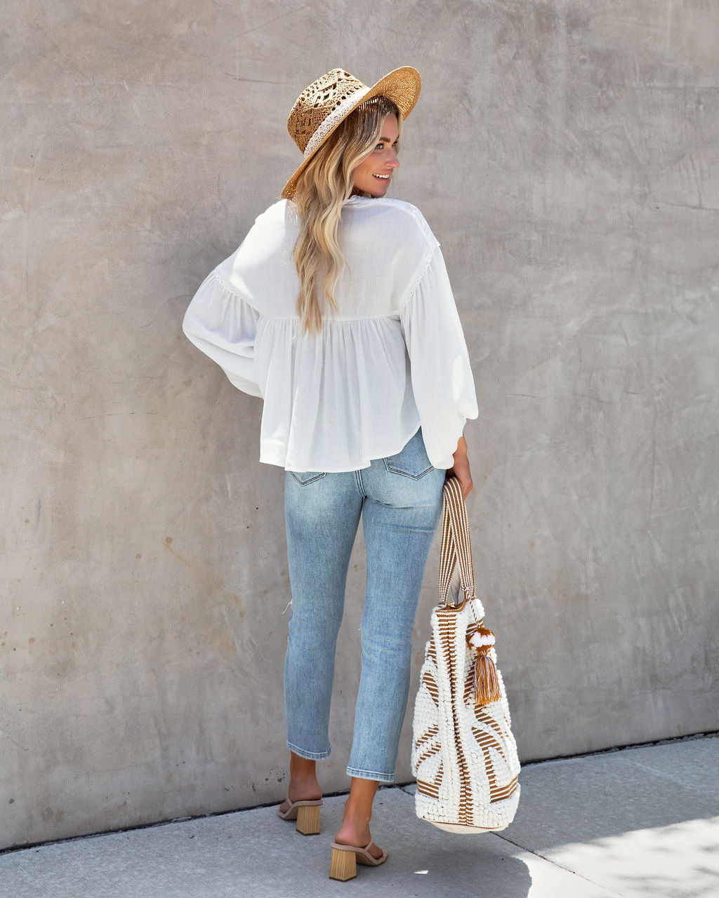 Crescencia Embroidered Top - White - FINAL SALE - Se7enfashion