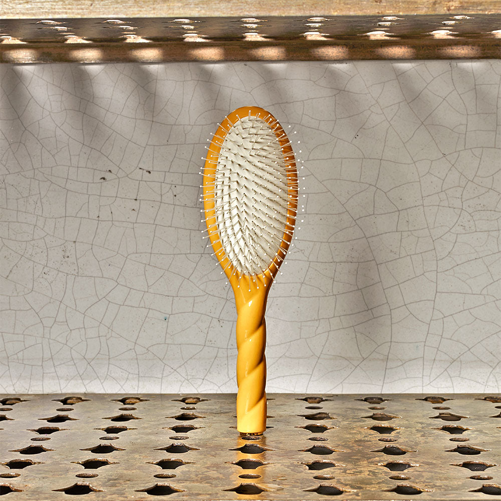 Brosse à cheveux N.04 LA MIRACLE - Démêlante & Massante - Jaune