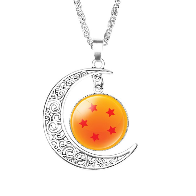 Unisex Anime Time Gem Moon Alloy Pendant Necklace TeeThreads Sustain the Scene with Custom Apparel