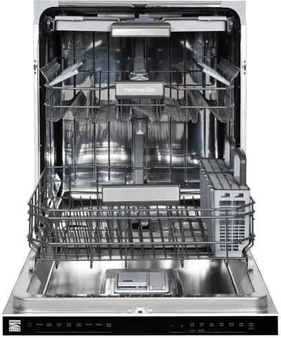 Kenmore Elite 24" Built-in Stainless Steel Tub Dishwasher, TotalFlex 3rd Rack, SmartWash, Energy Star Certified, White