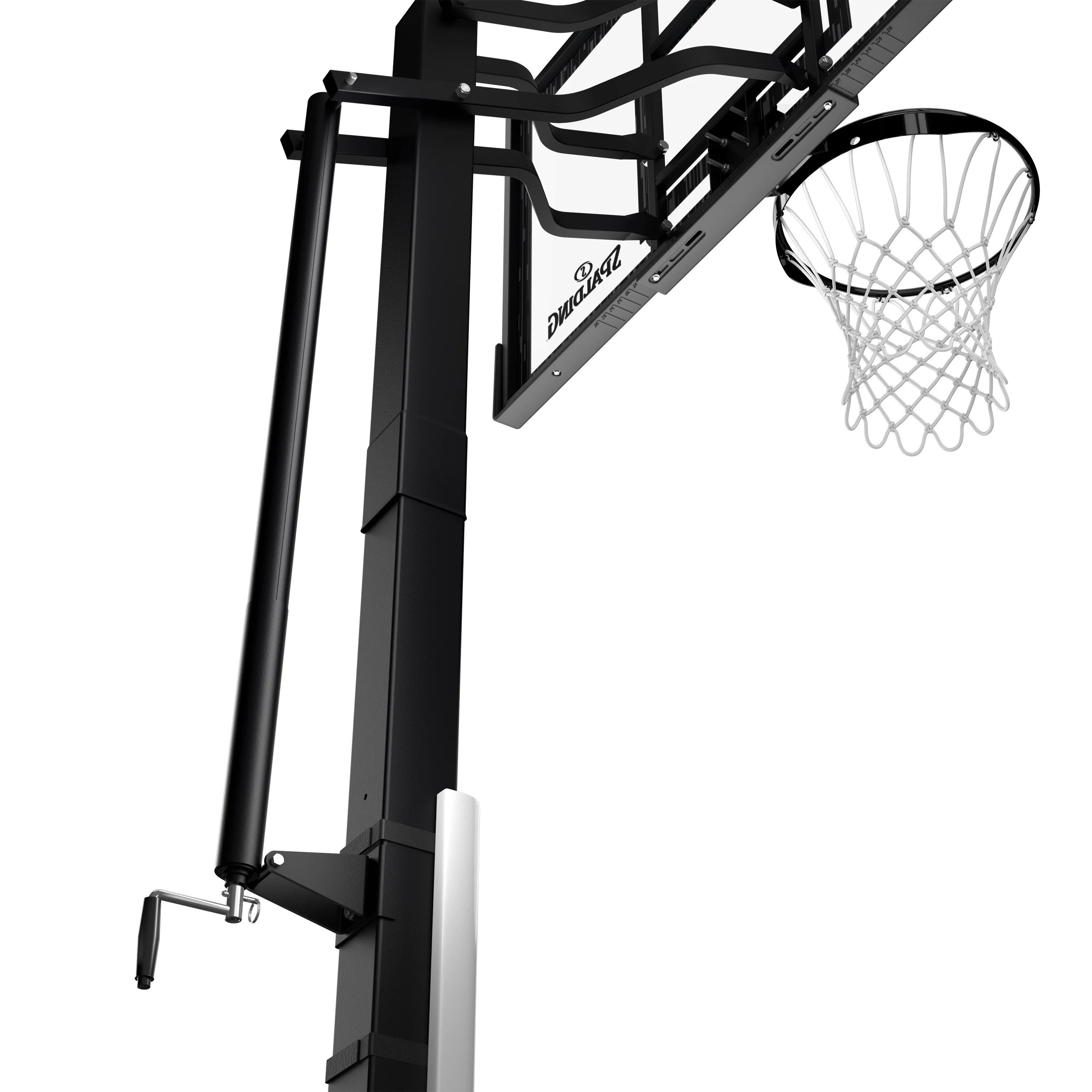 Spalding 60-Inch Portable Basketball Hoop with Acrylic Backboard, Screw Jack Lift & Arena Slam Rim-Outdoor Play - Image 6