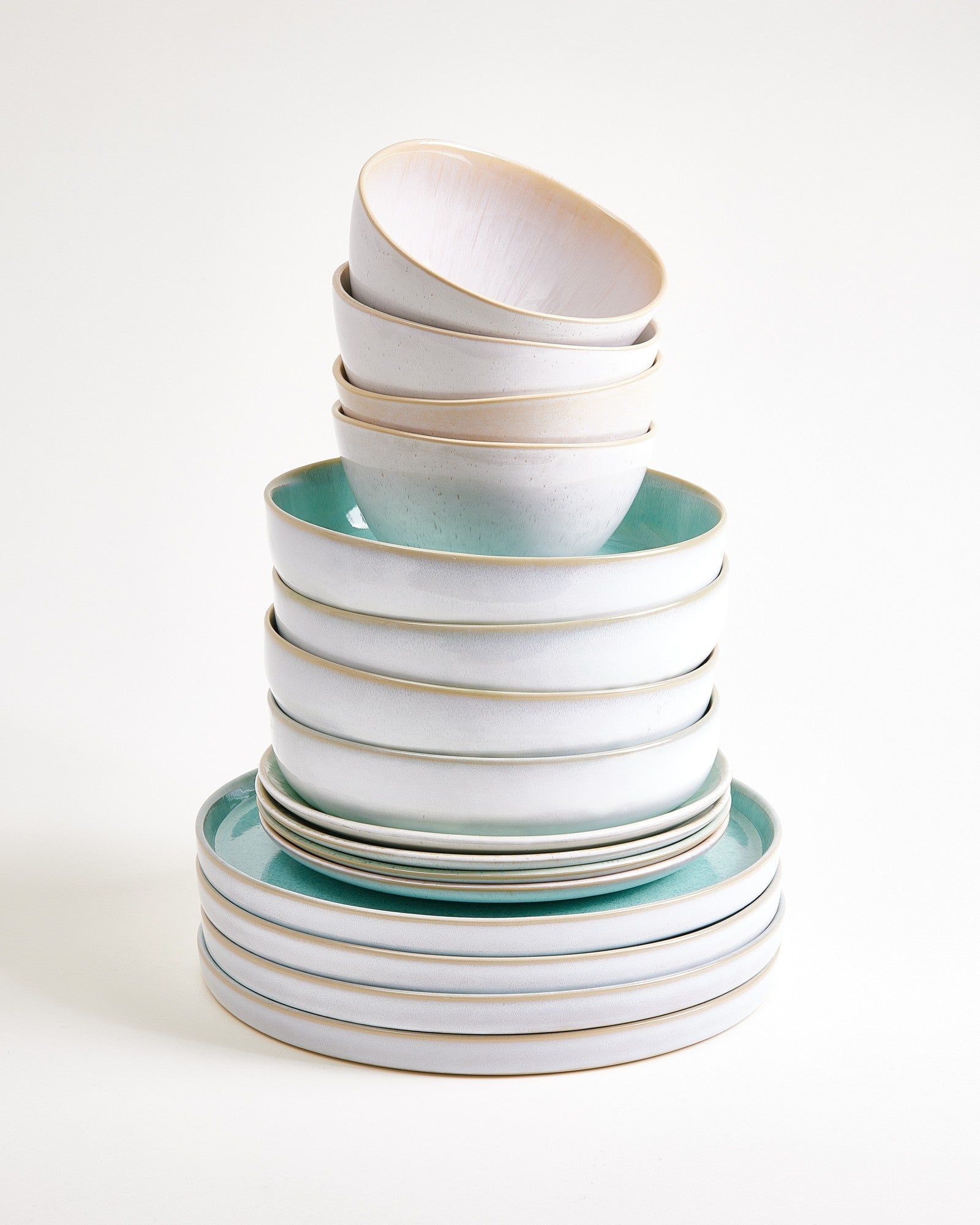 Geschirr-Set Mint Harmony mint sand 16-teilig