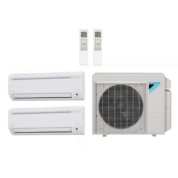 Daikin 30,000 Btu 17.9 Seer 2-Zone Mini Split Heat Pump System - 12K-18K - 3MXS24RMVJU FTXS12LVJU FTXS18LVJU